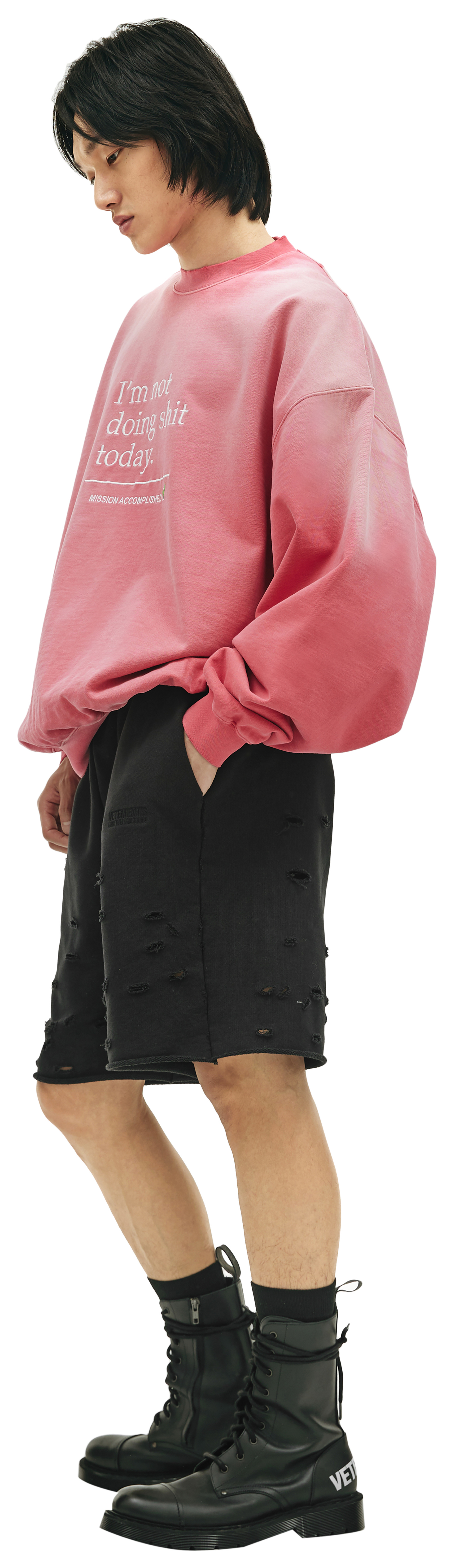 VETEMENTS Not Doing Shit Today sweatshirt