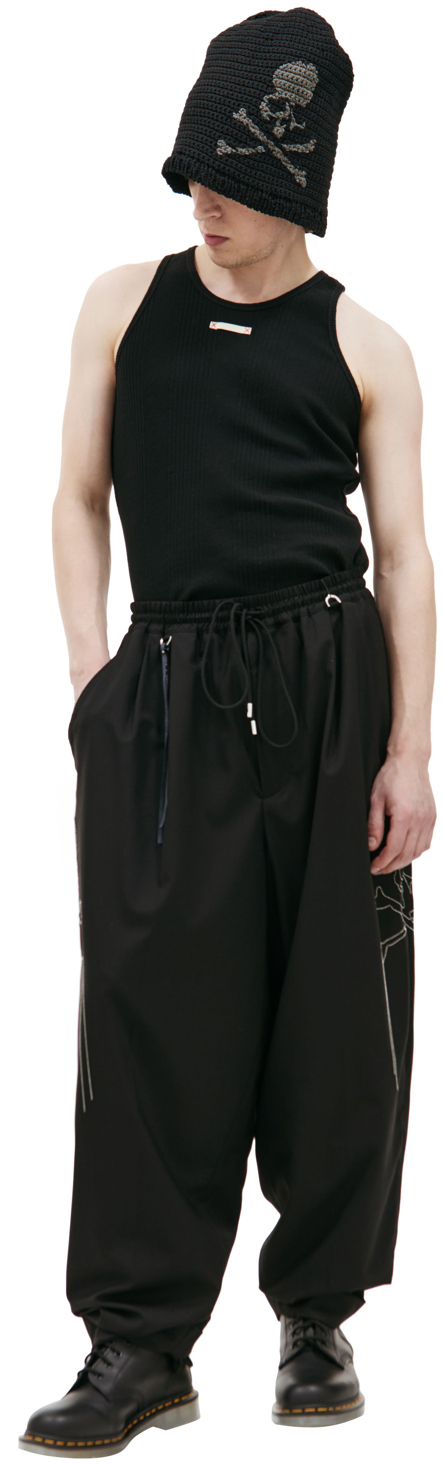 Mastermind WORLD Black wool trousers