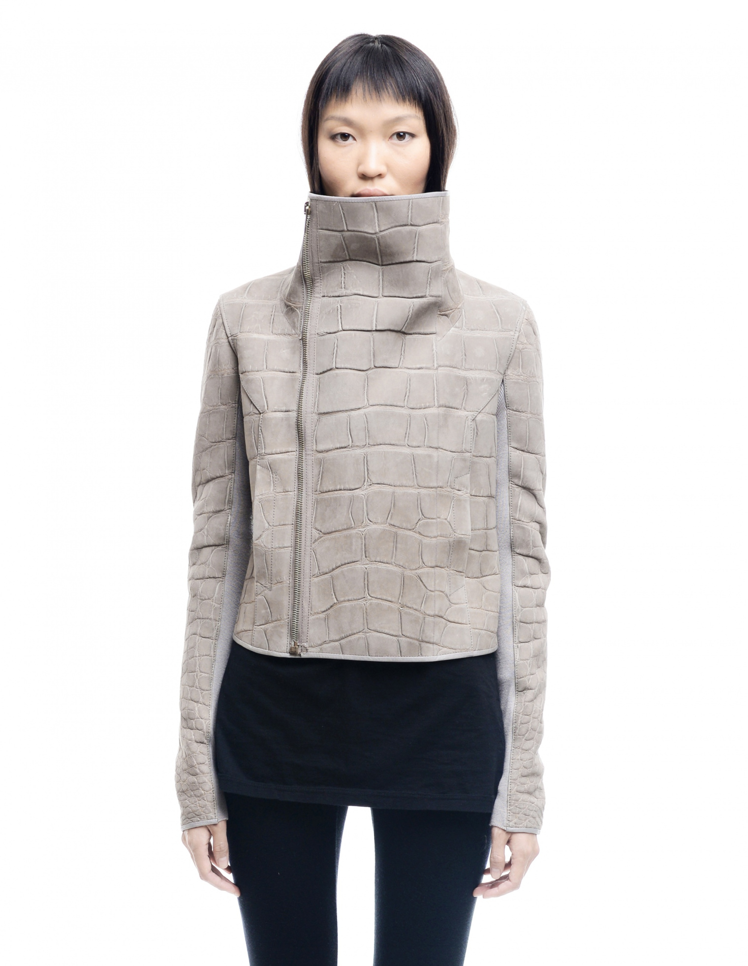 HUN Rick Owens Crocodile leather jacket