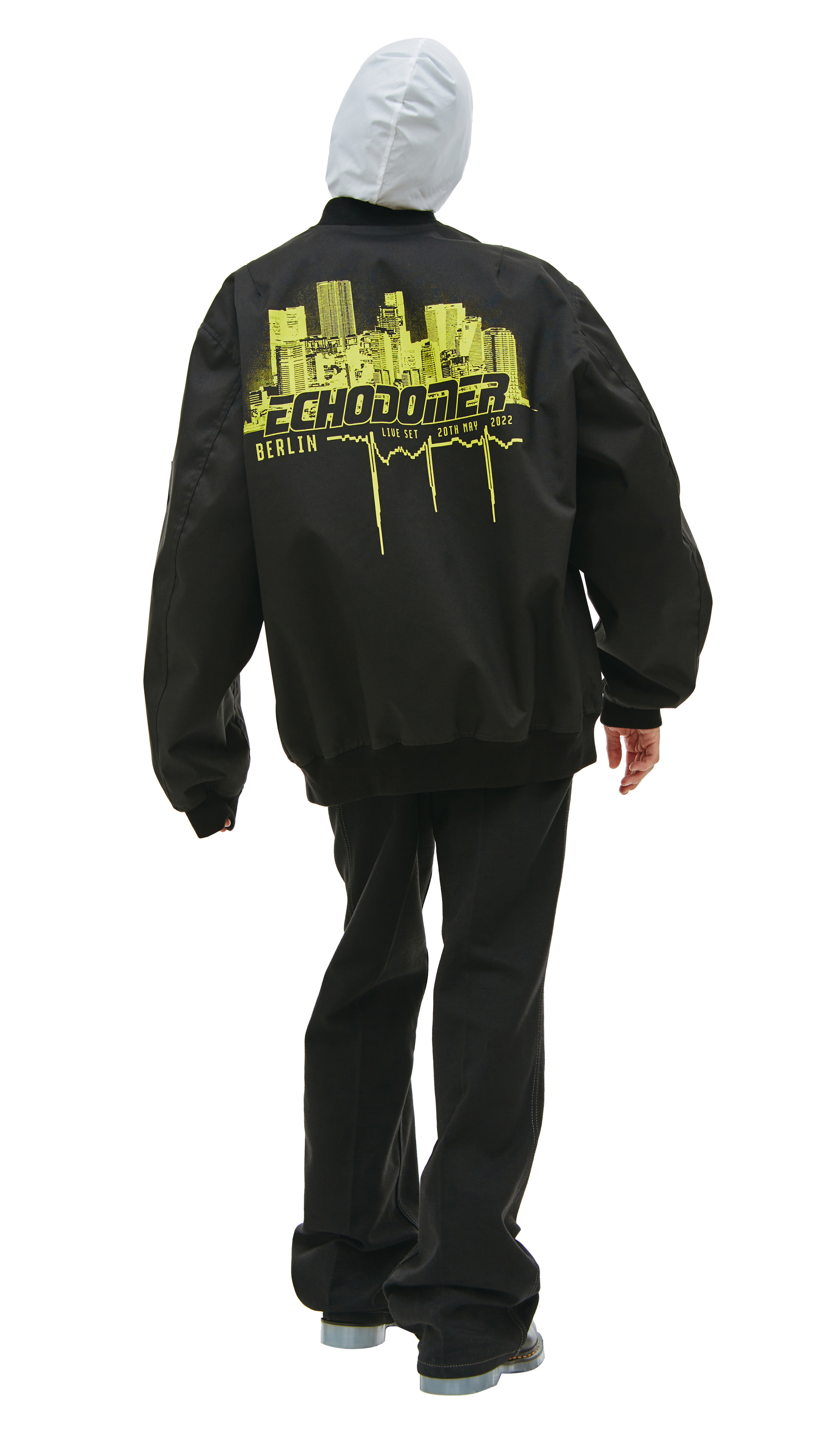 Raf Simons Echodomer Print Bomber Jacket