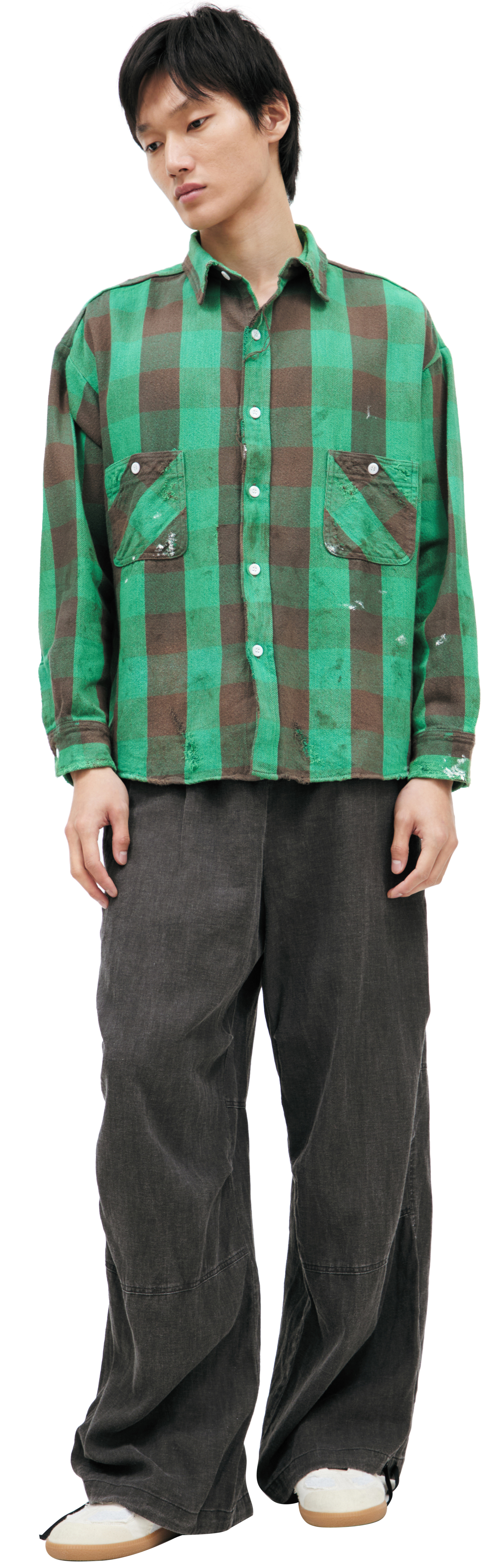 Saint Mxxxxxx Oversize plaid shirt