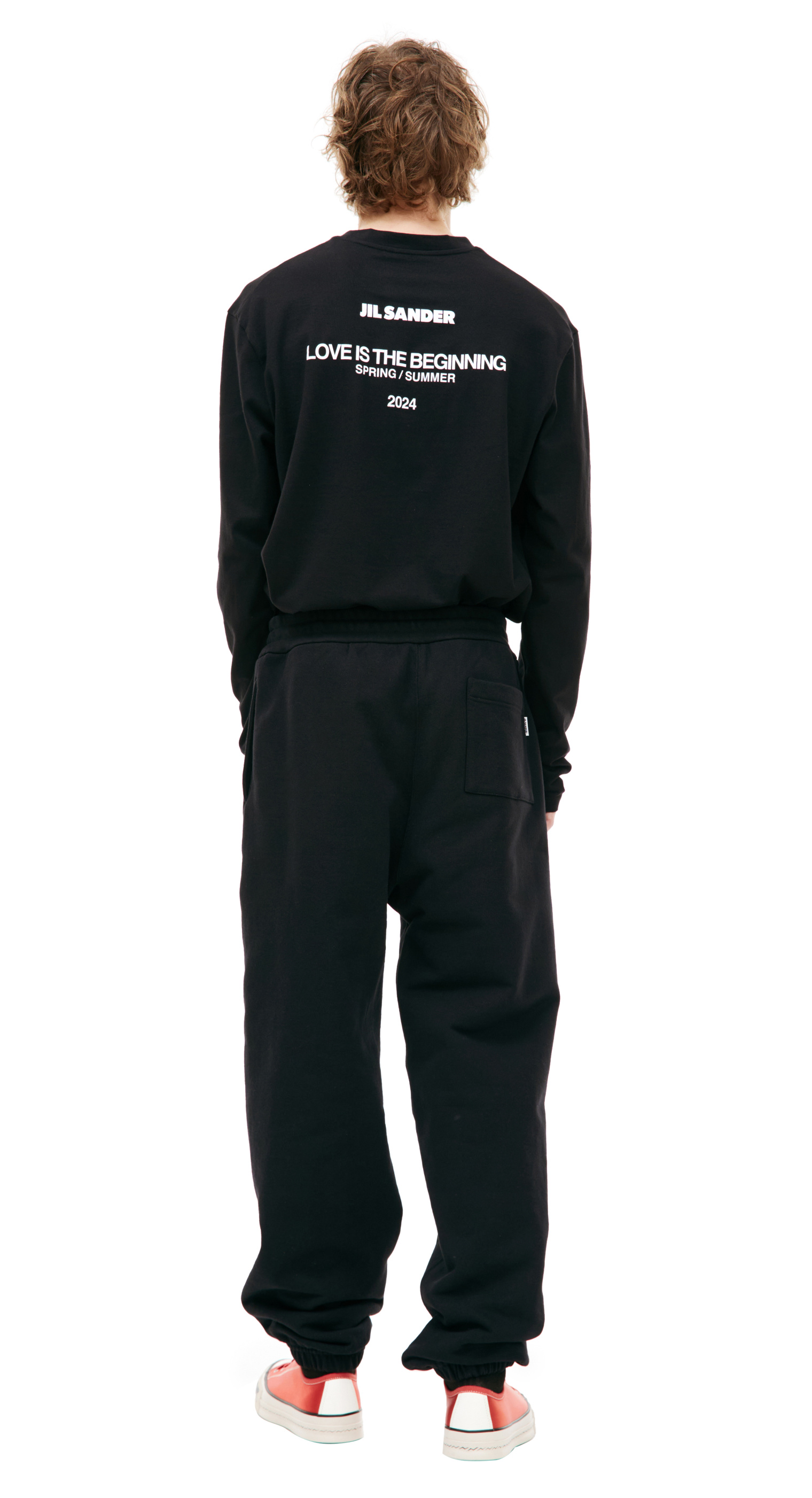 Jil Sander Black cotton sweatpants