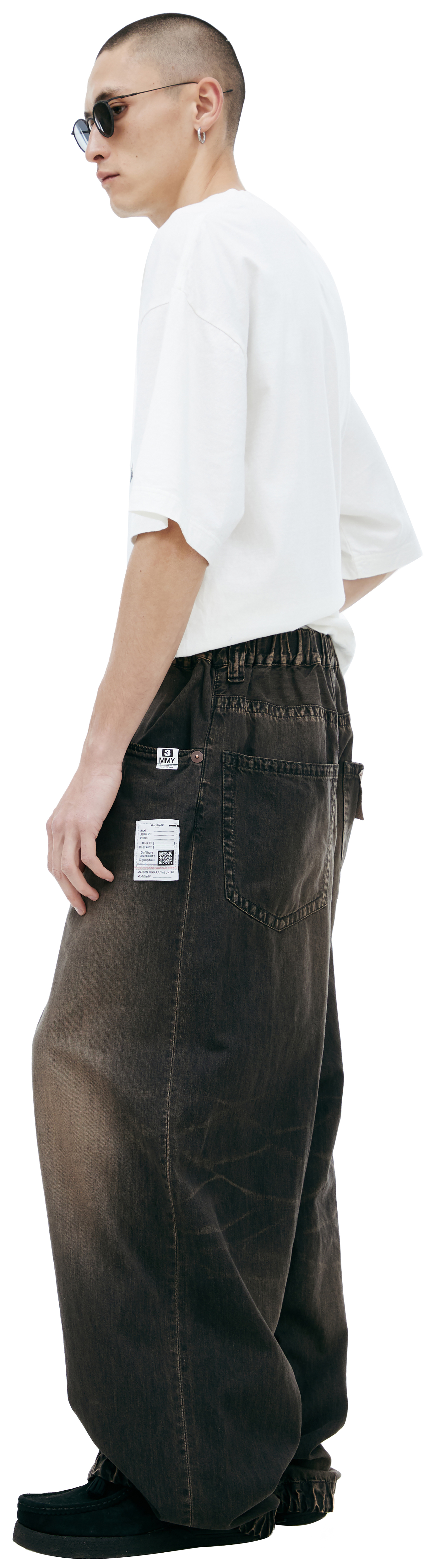 Maison Mihara Yasuhiro Jeans with a pocket patch