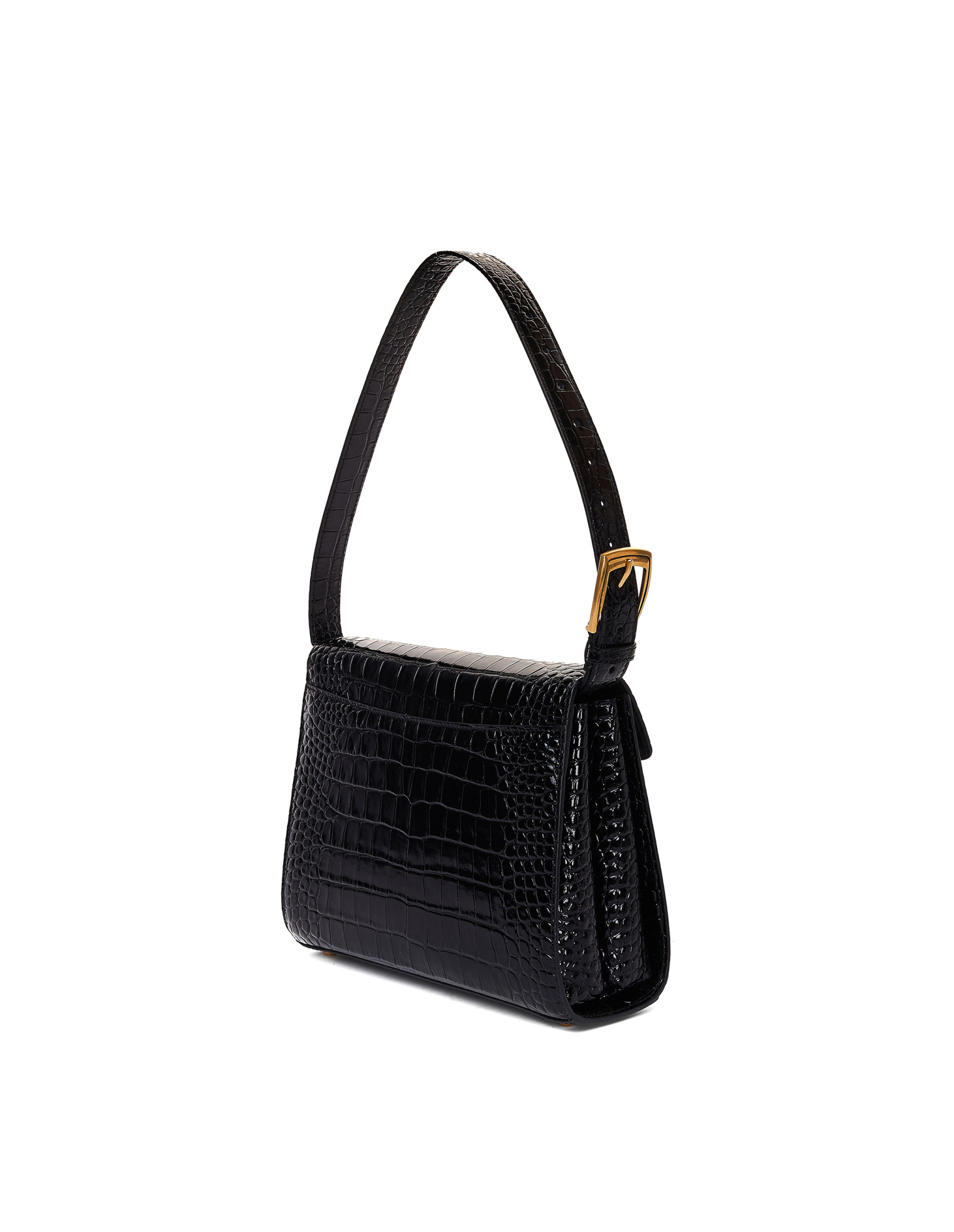 Balenciaga Black Leather Ghost Logo Bag
