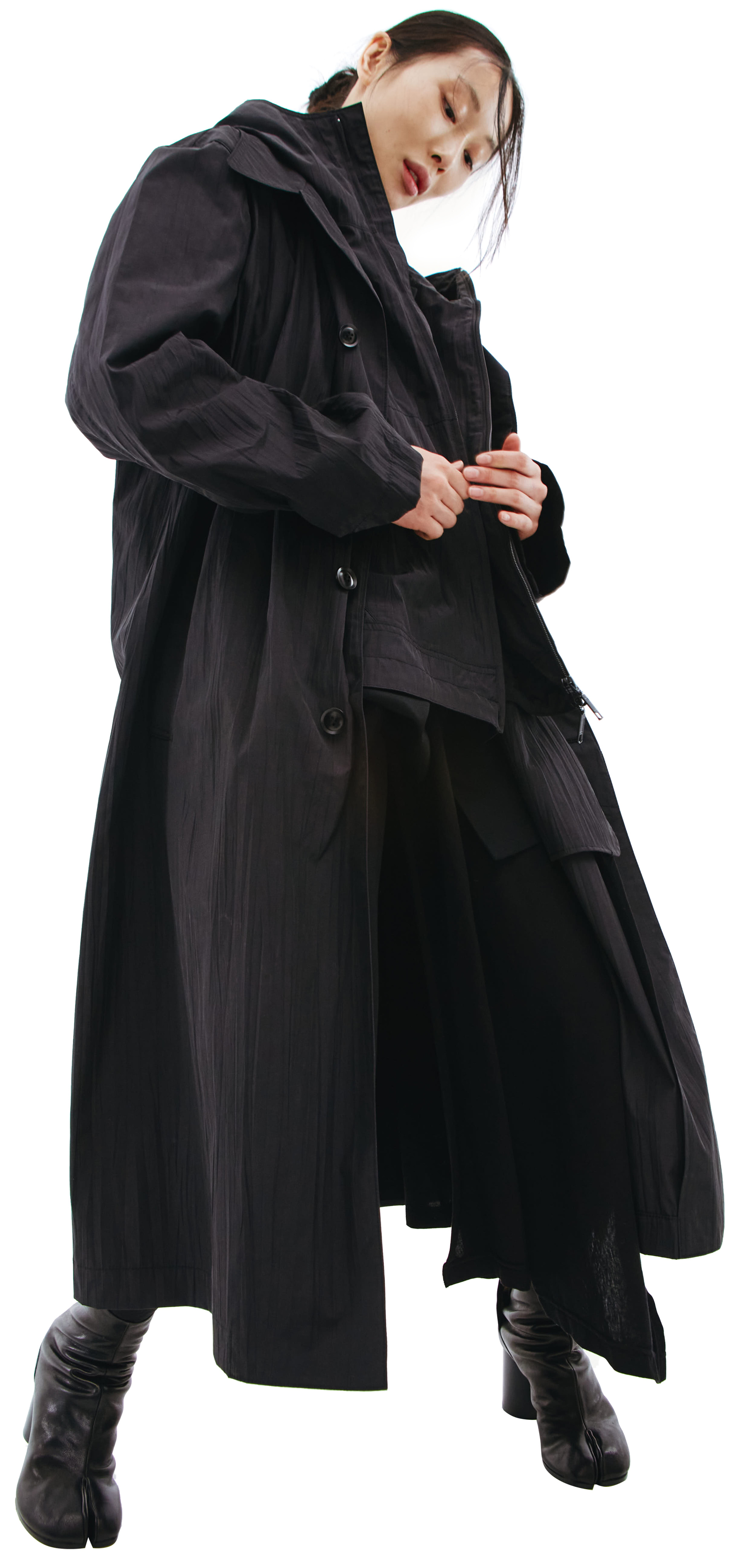 Y\'s Nylon double layer coat