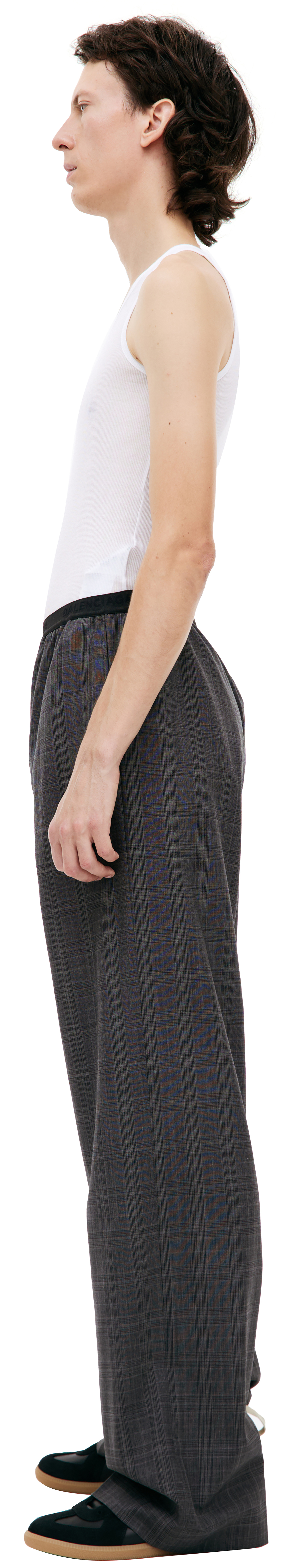 Balenciaga Wool plaid trousers