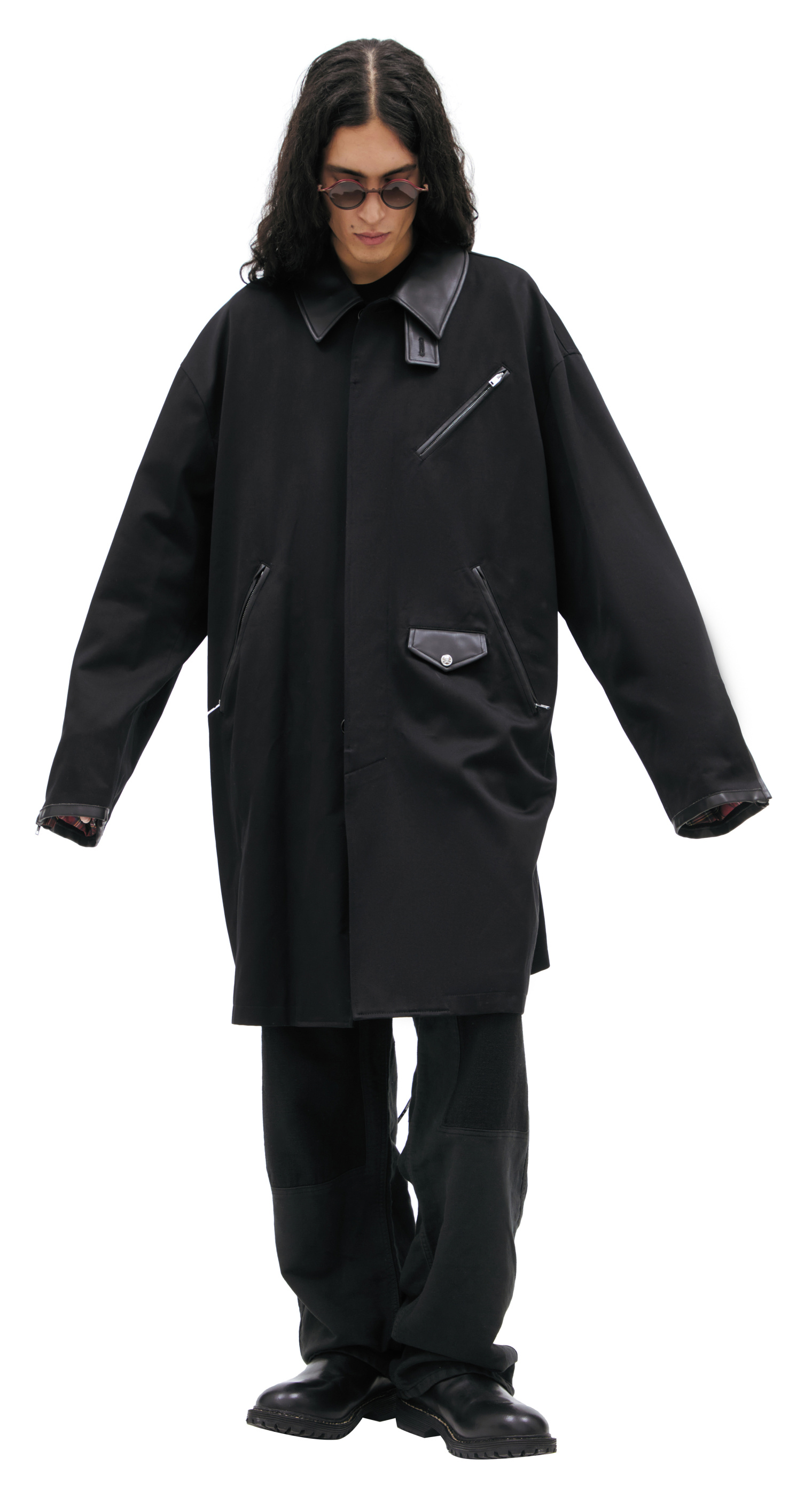 Buy Mastermind WORLD men black coat with logo for $4,110 online on