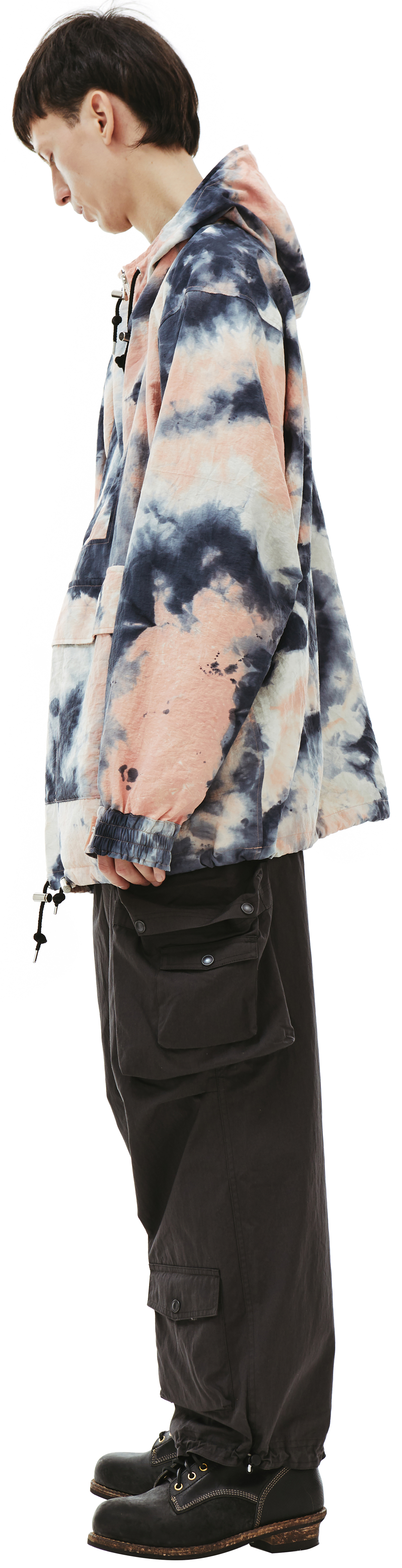 Children of the discordance Tie-dye nylon anorak