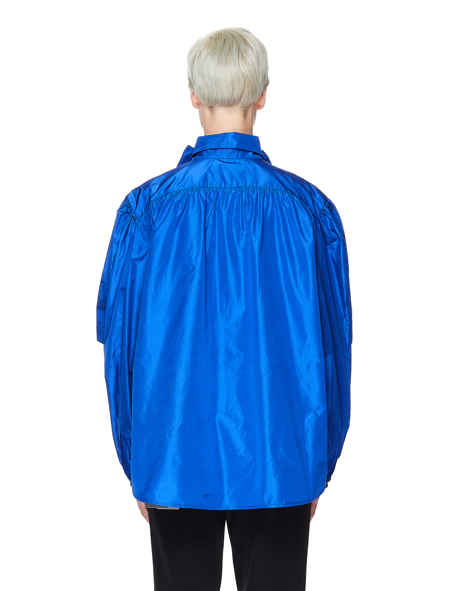 Balenciaga Шелковая блузка Double с бантом