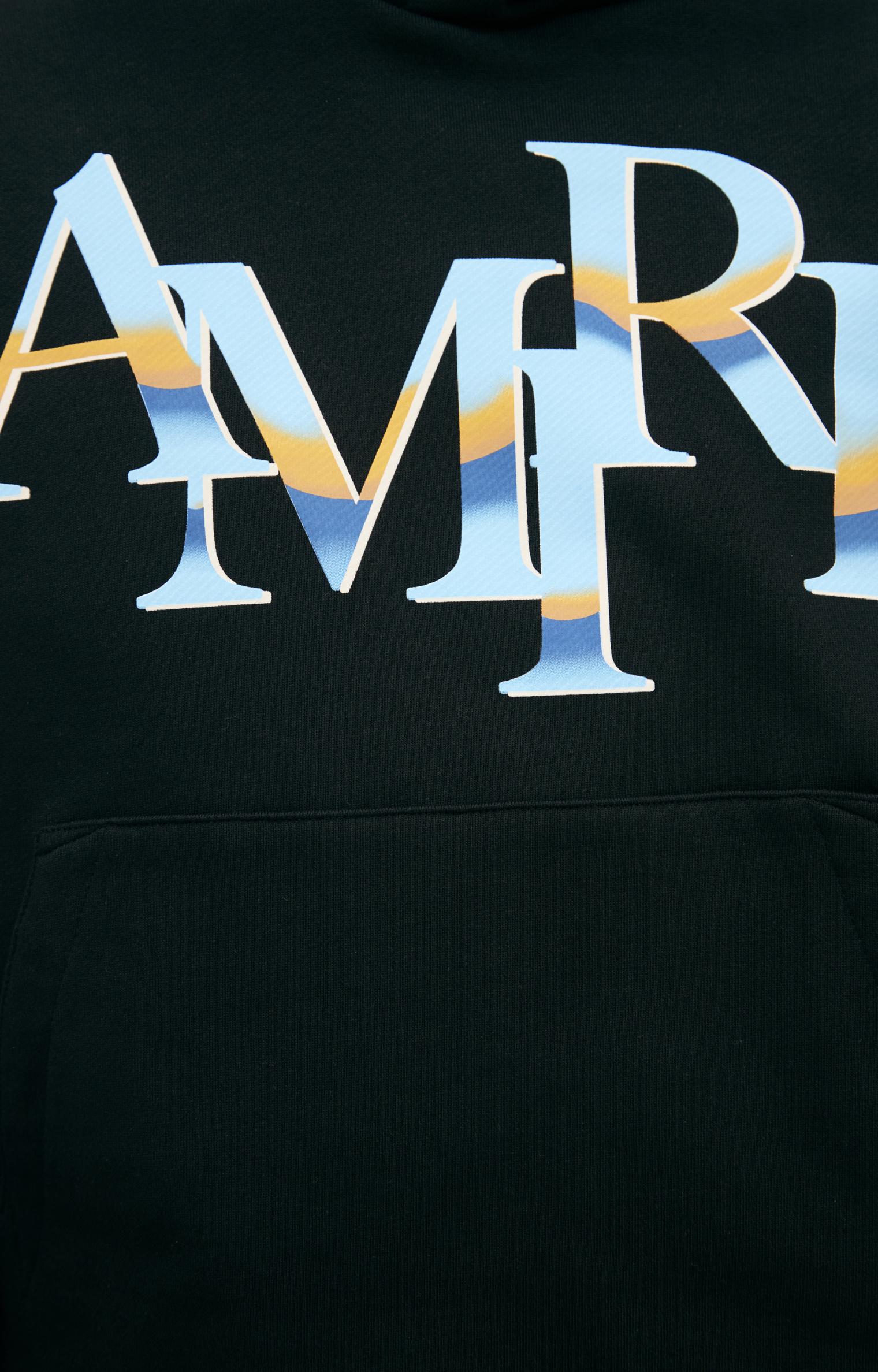 AMIRI Black logo hoodie