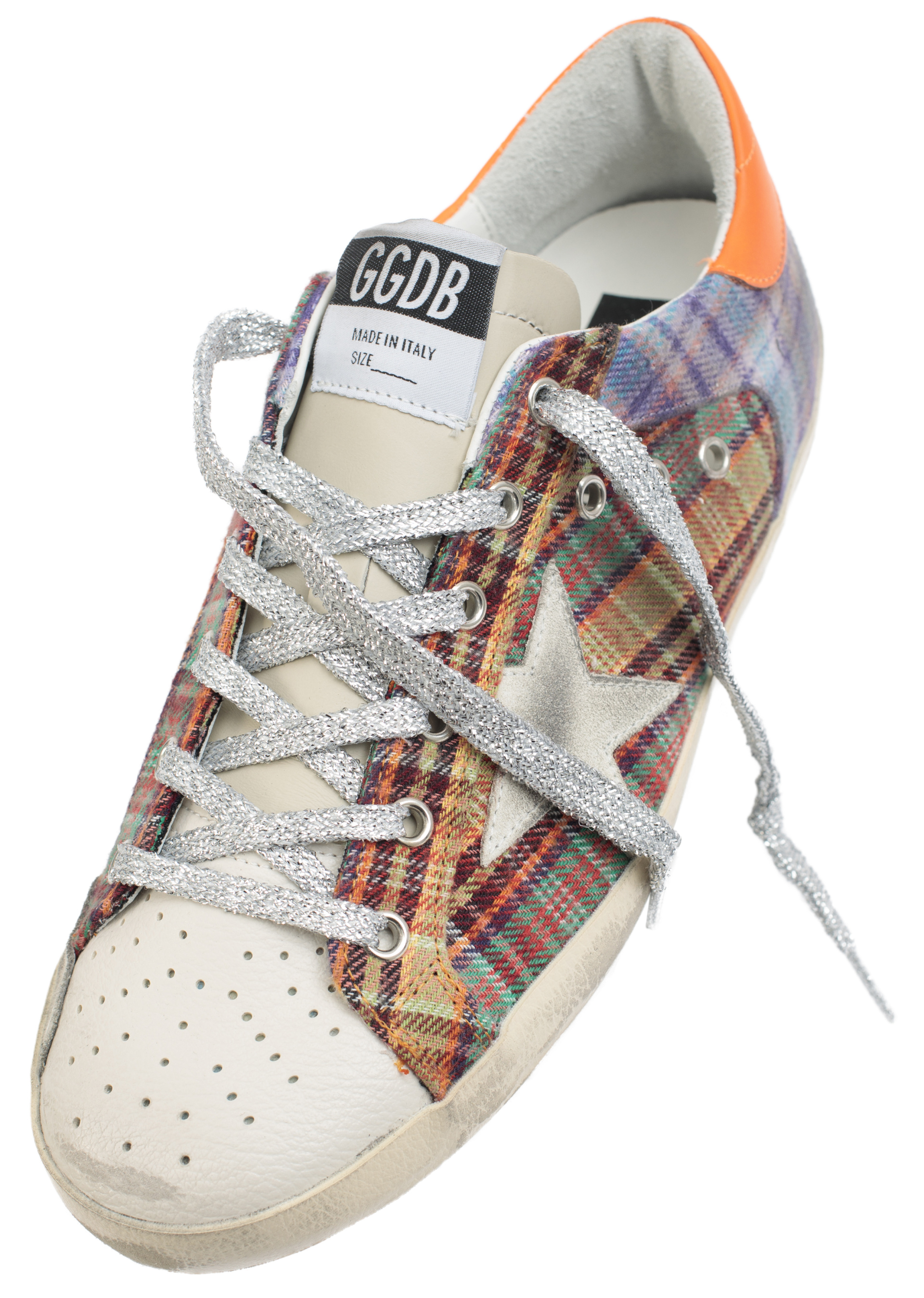 Golden Goose Superstar Check Multicolor Sneakers