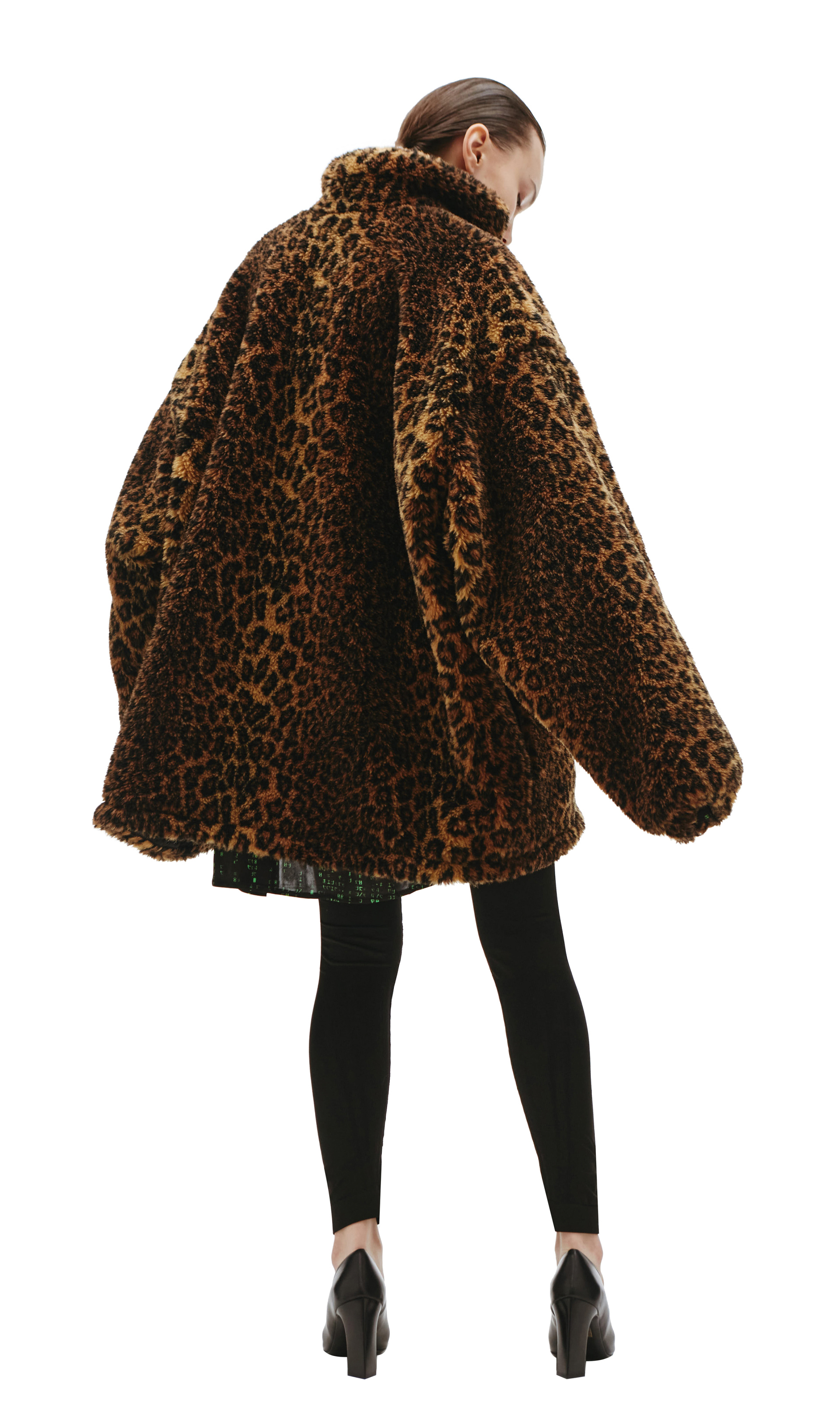 Balenciaga Leopard-print Faux Fur Jacket