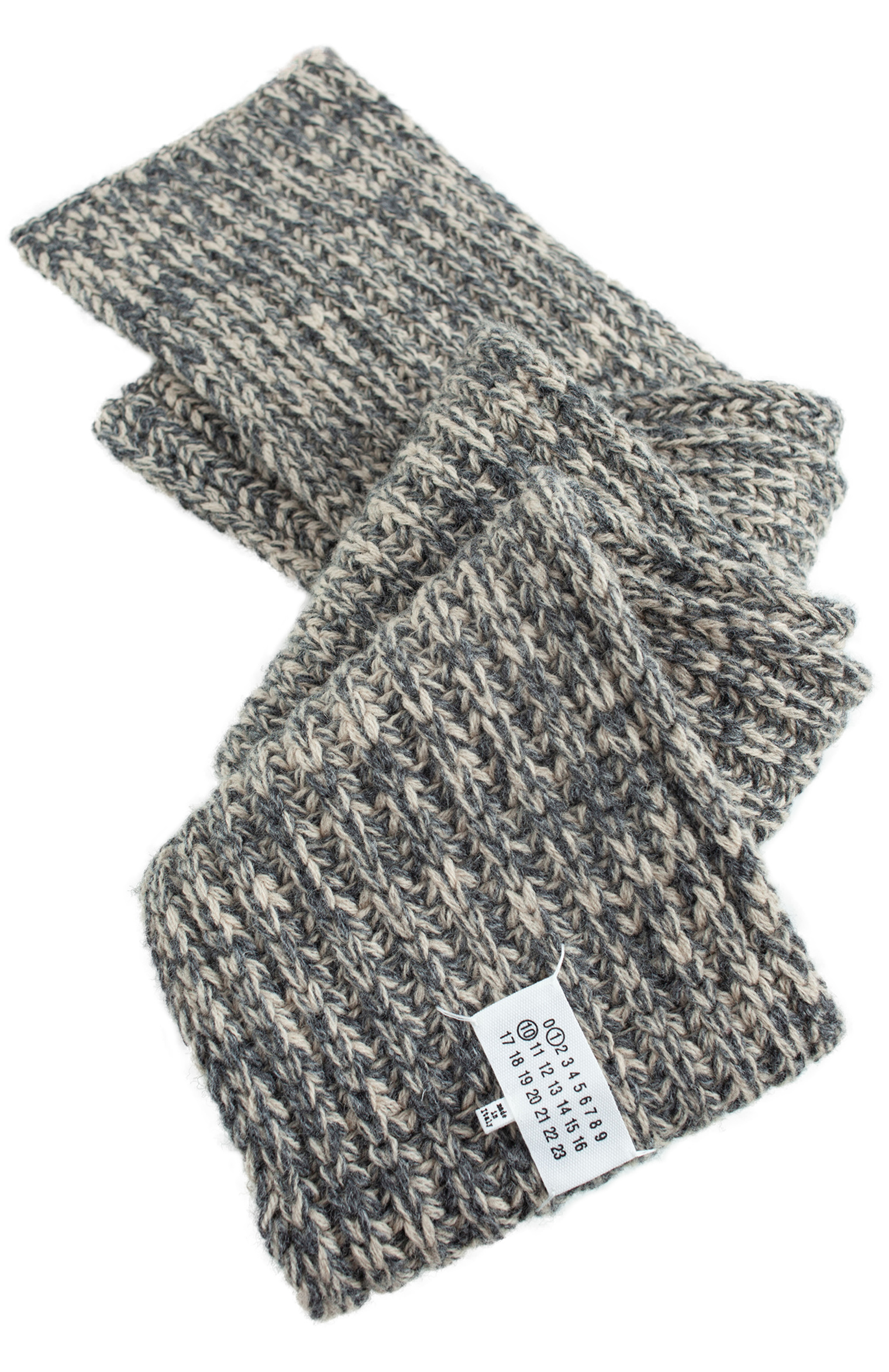 Maison Margiela Coarse-knit wool scarf