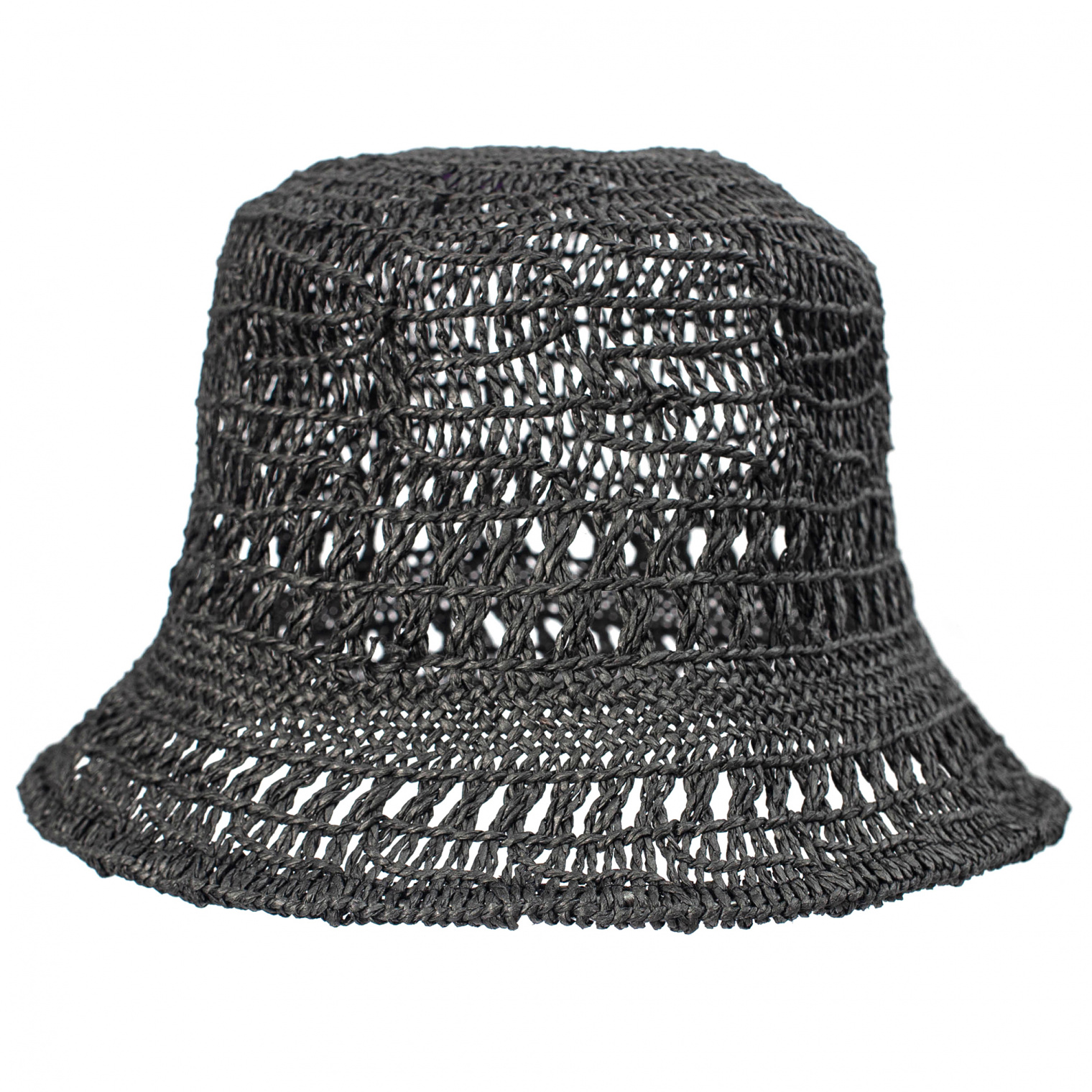 Y\'s Black Woven Bucket Hat