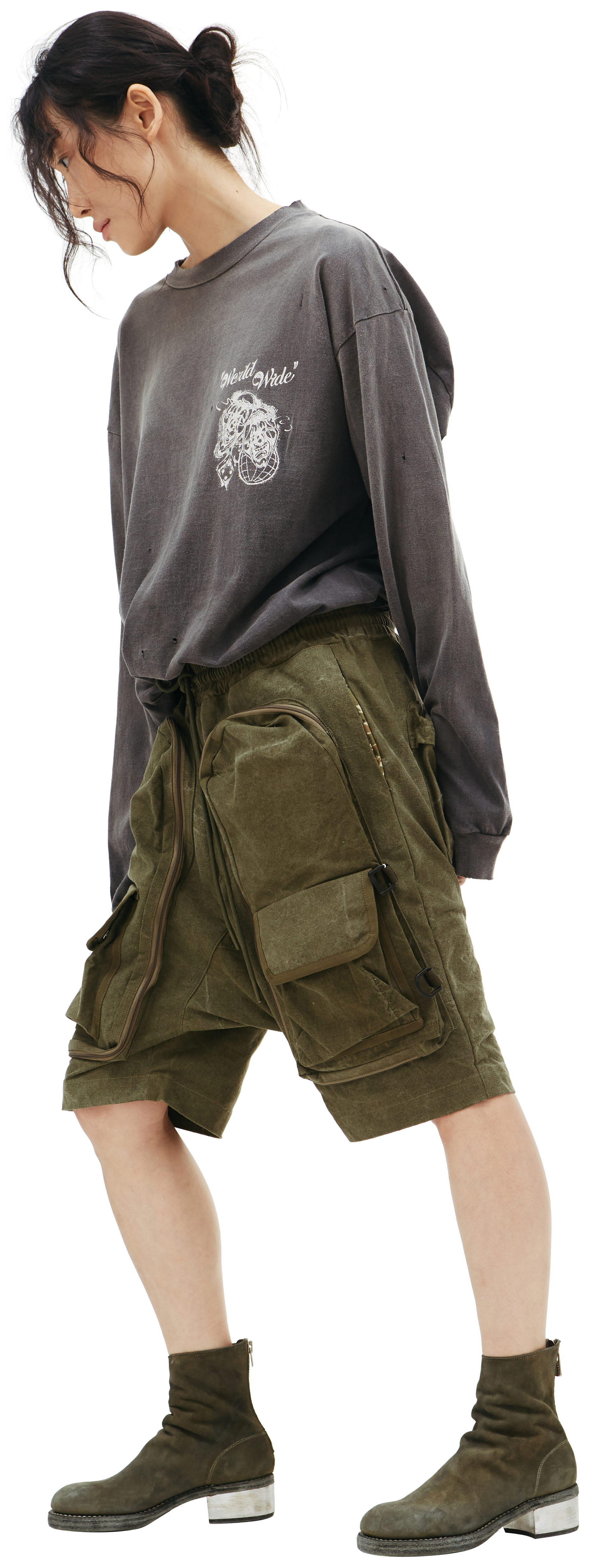 Readymade Camouflage cotton shorts