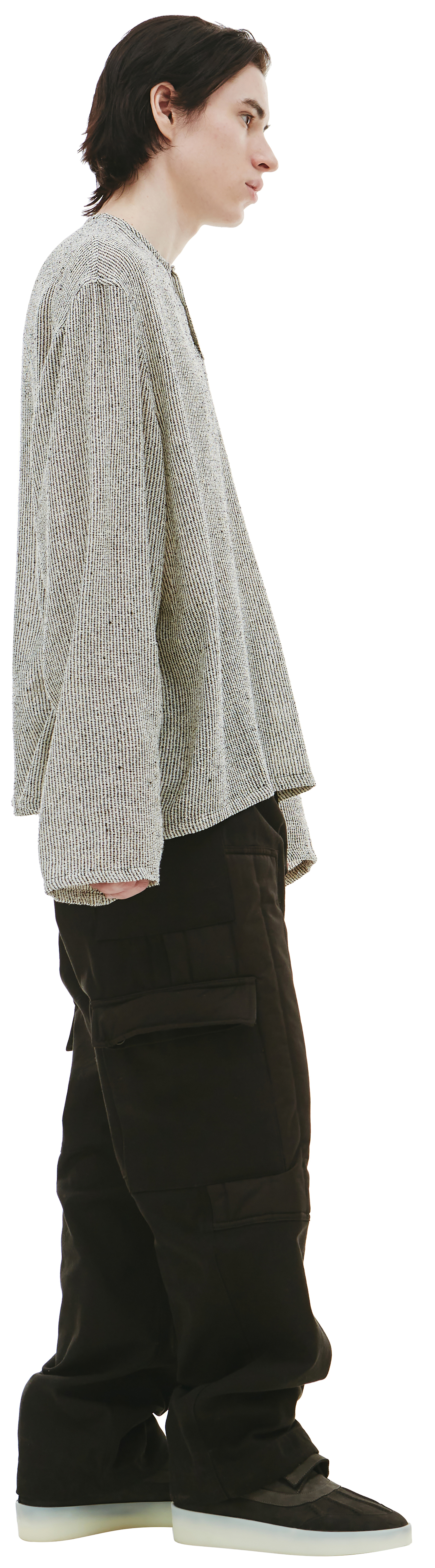 BTFL Grey longsleeve with 3 button