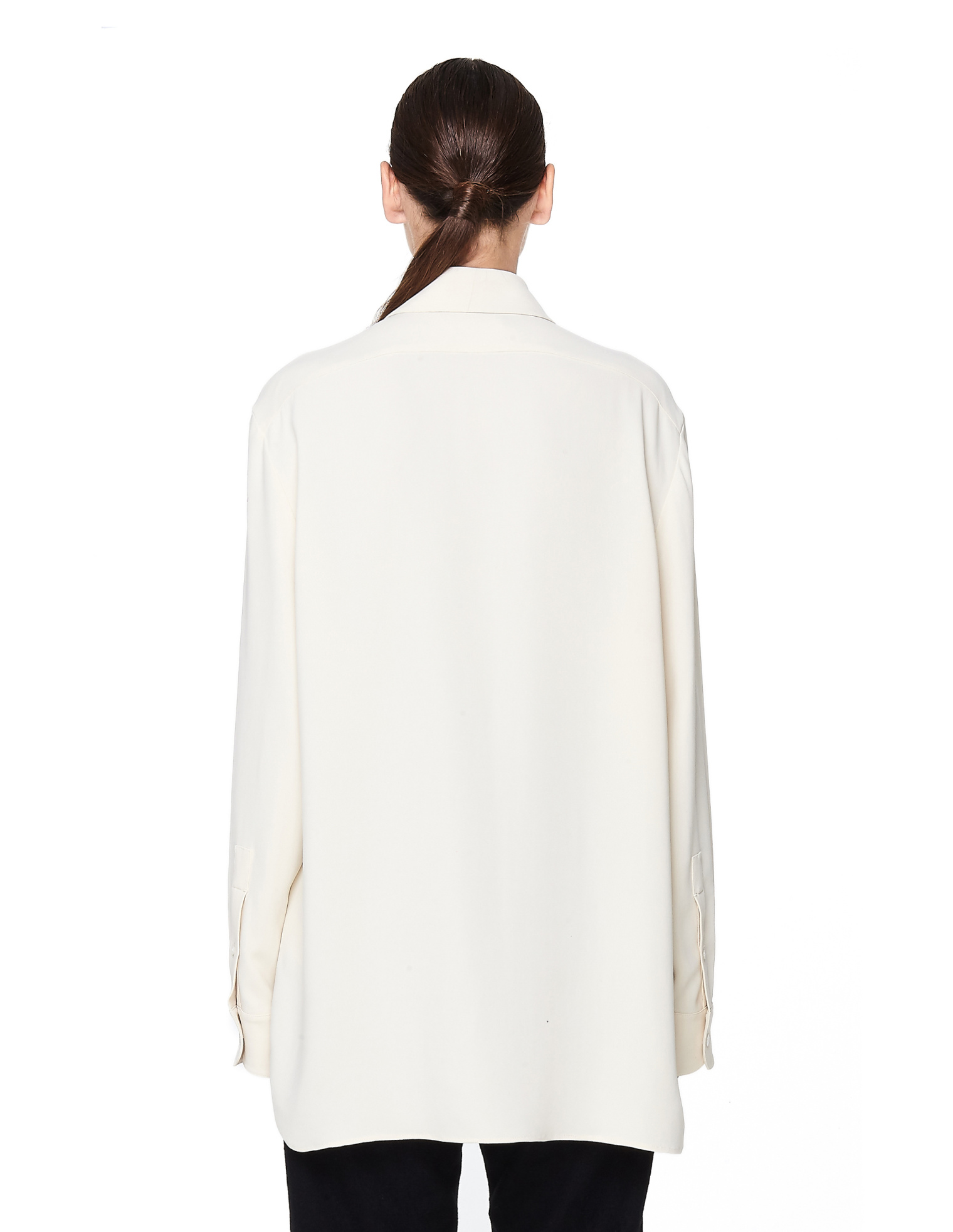 The Row Big Sisea Crêpe De Chine Shirt