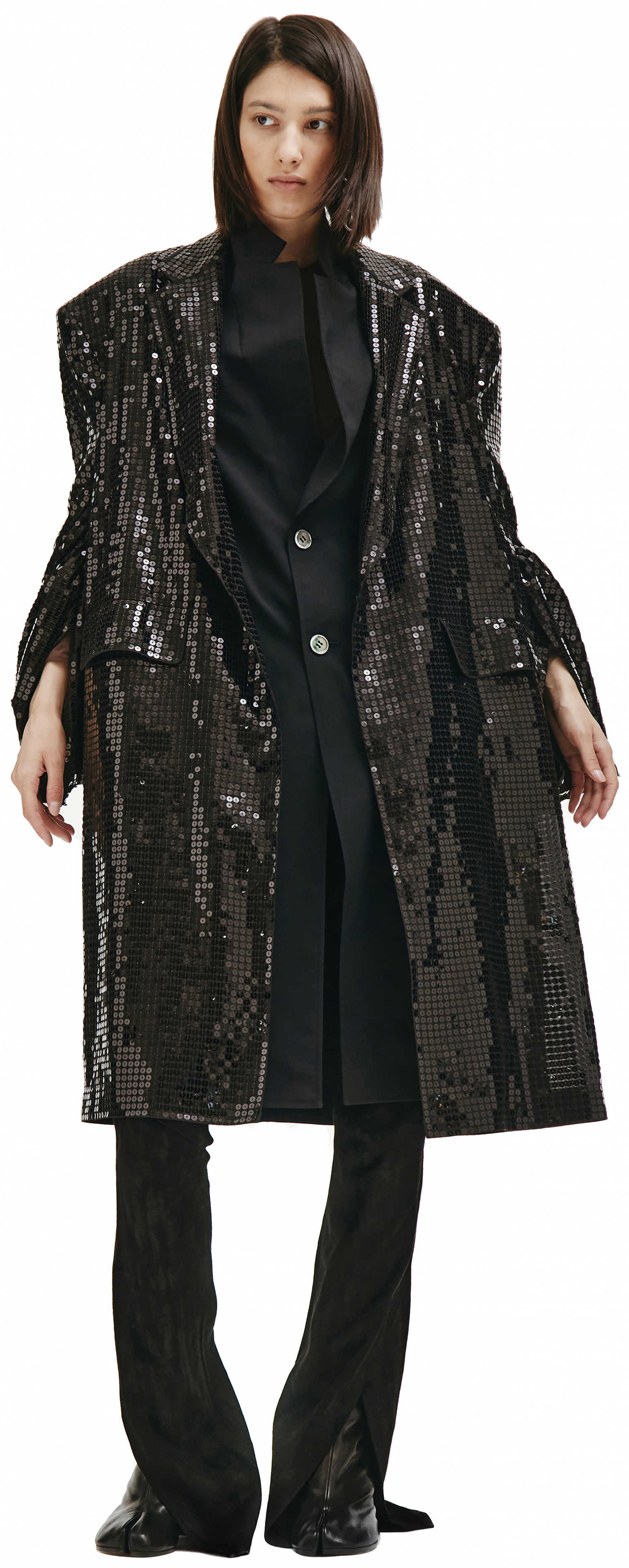 Junya Watanabe Sequins Black Coat