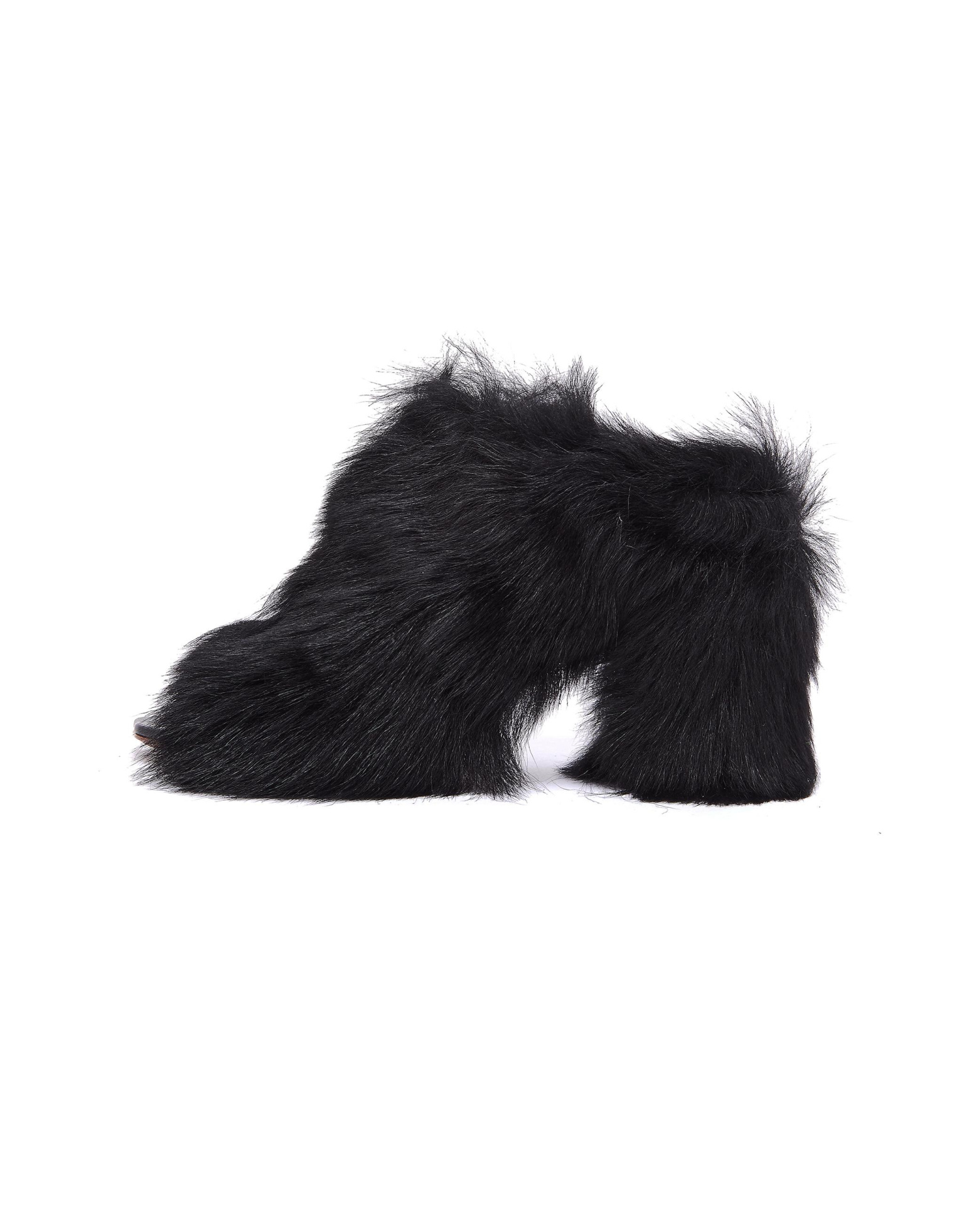 VETEMENTS Fur Leather Shoes
