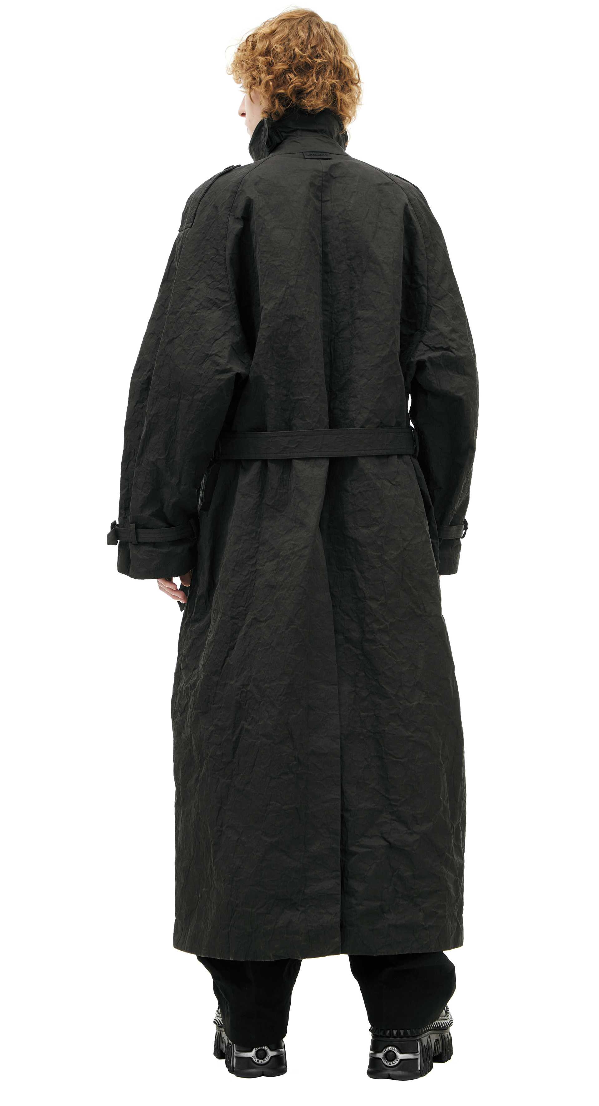 VETEMENTS Double-breasted trench coat with belt