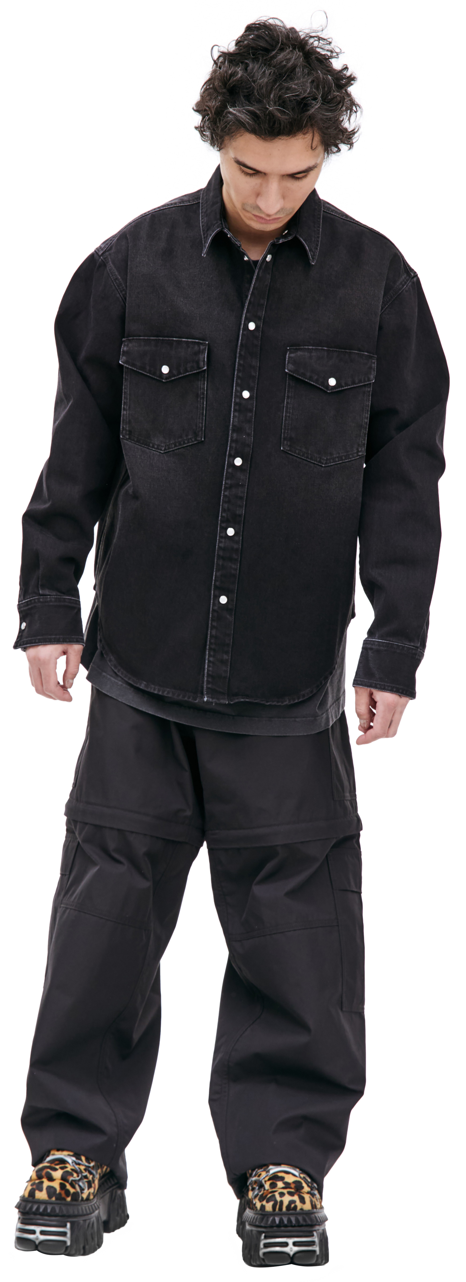 VETEMENTS Black denim shirt