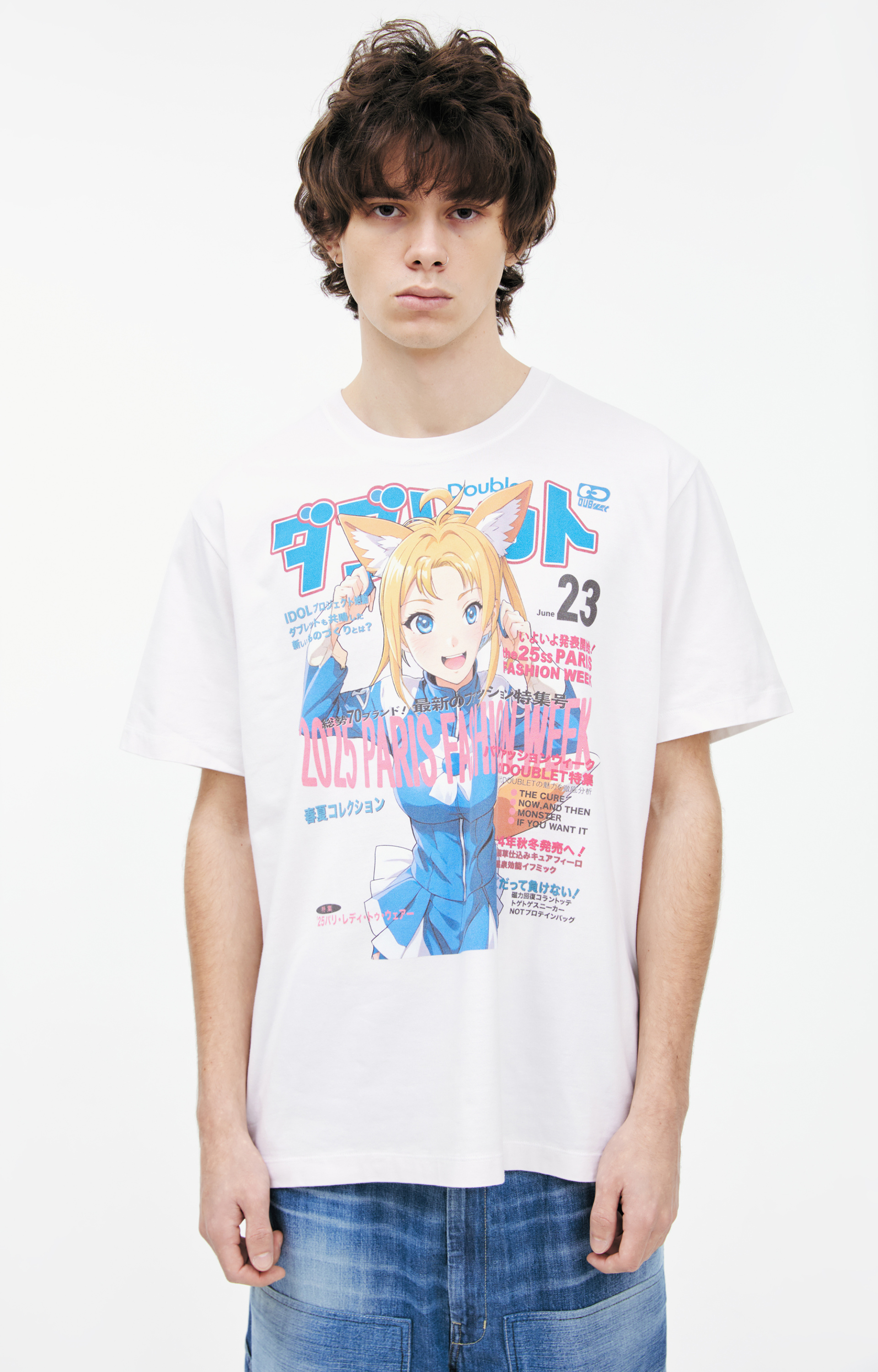 Doublet White print T-shirt