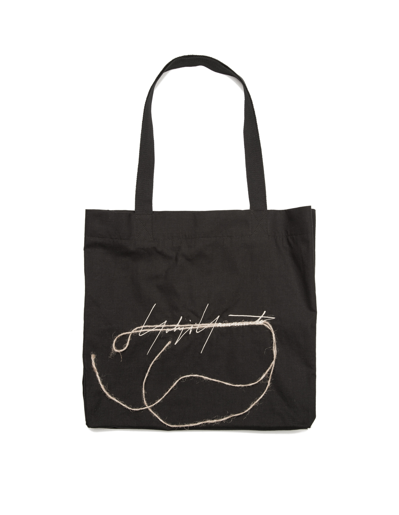 Yohji Yamamoto Linen and cotton shopper bag