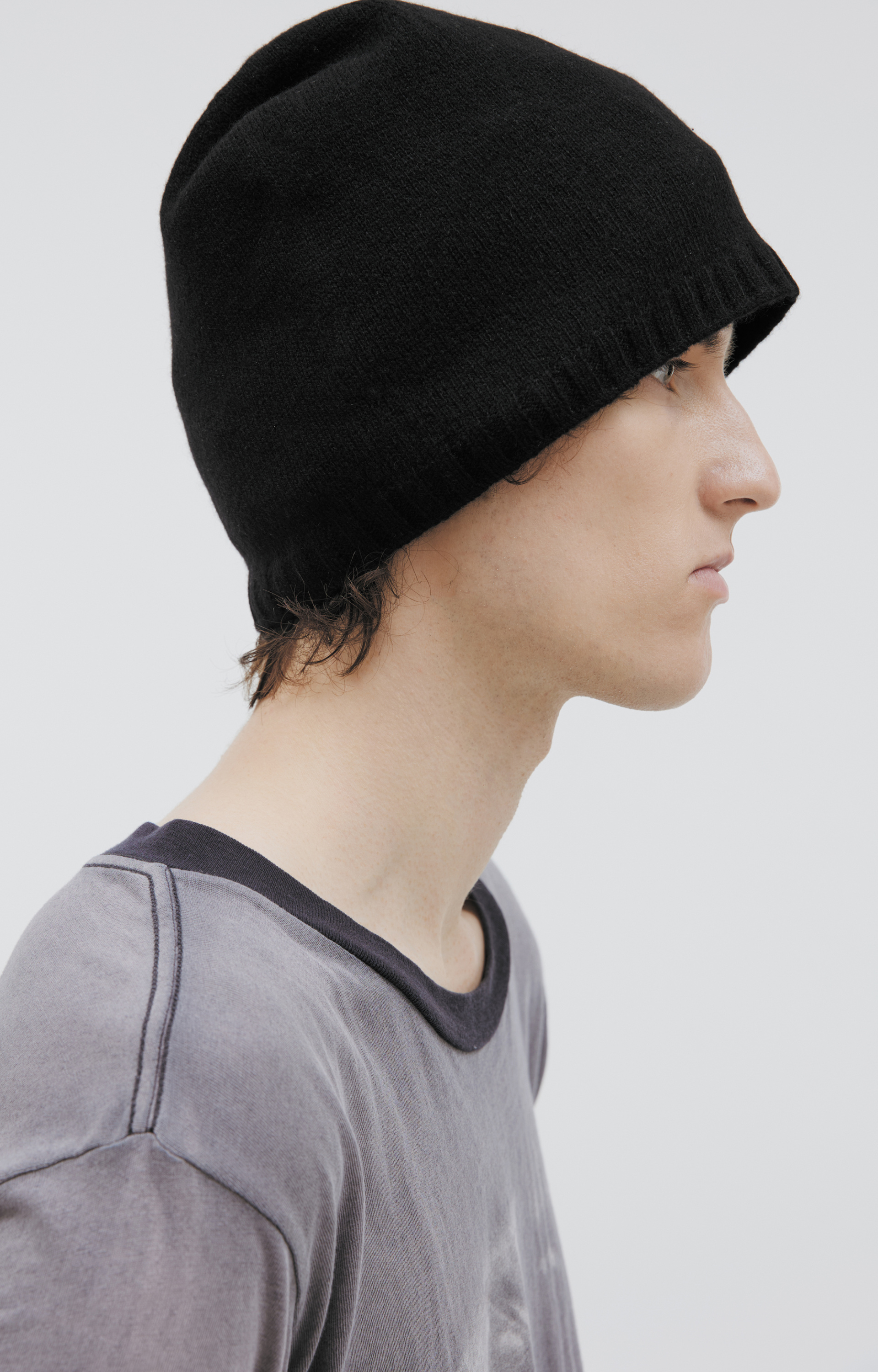 Ziggy Chen Black cashmere beanie