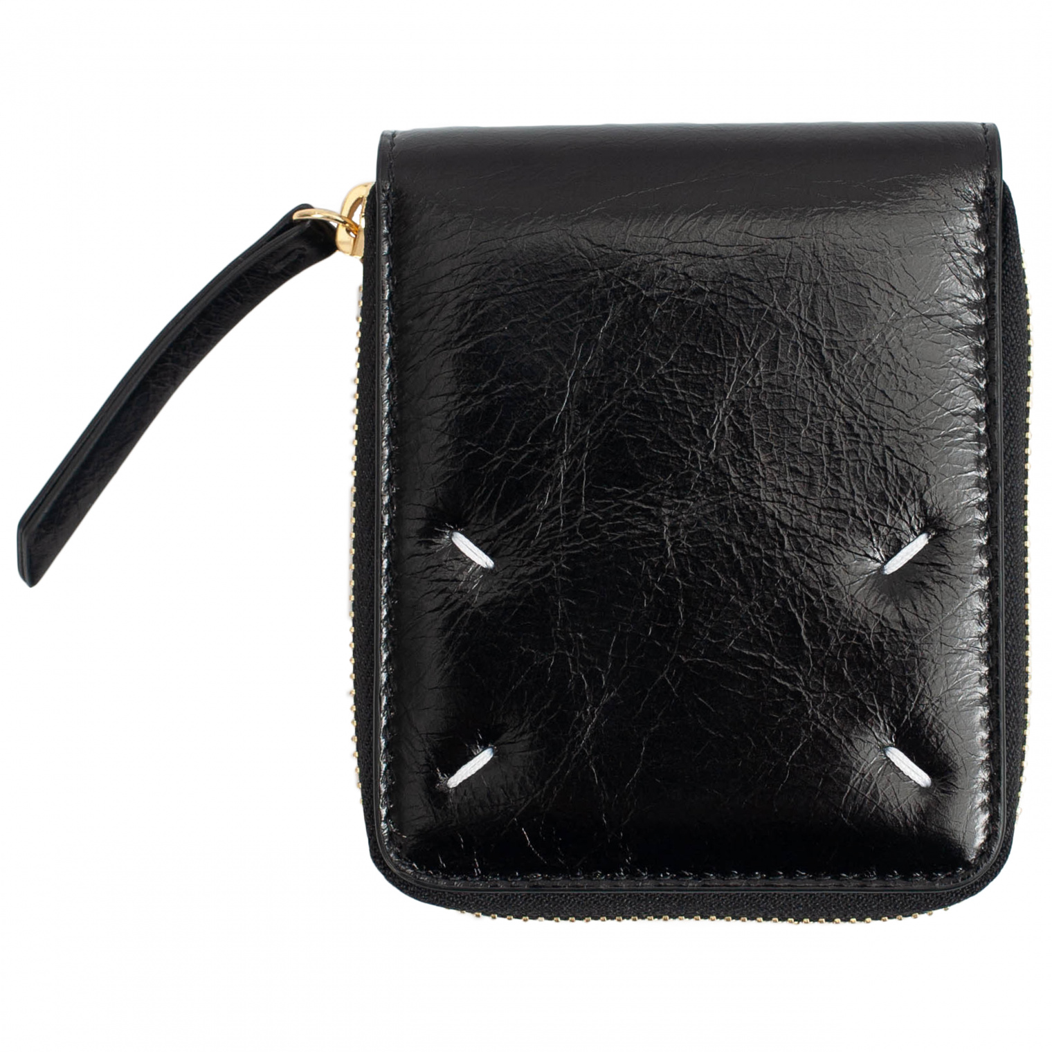 Maison Margiela Black Textured Leather Wallet