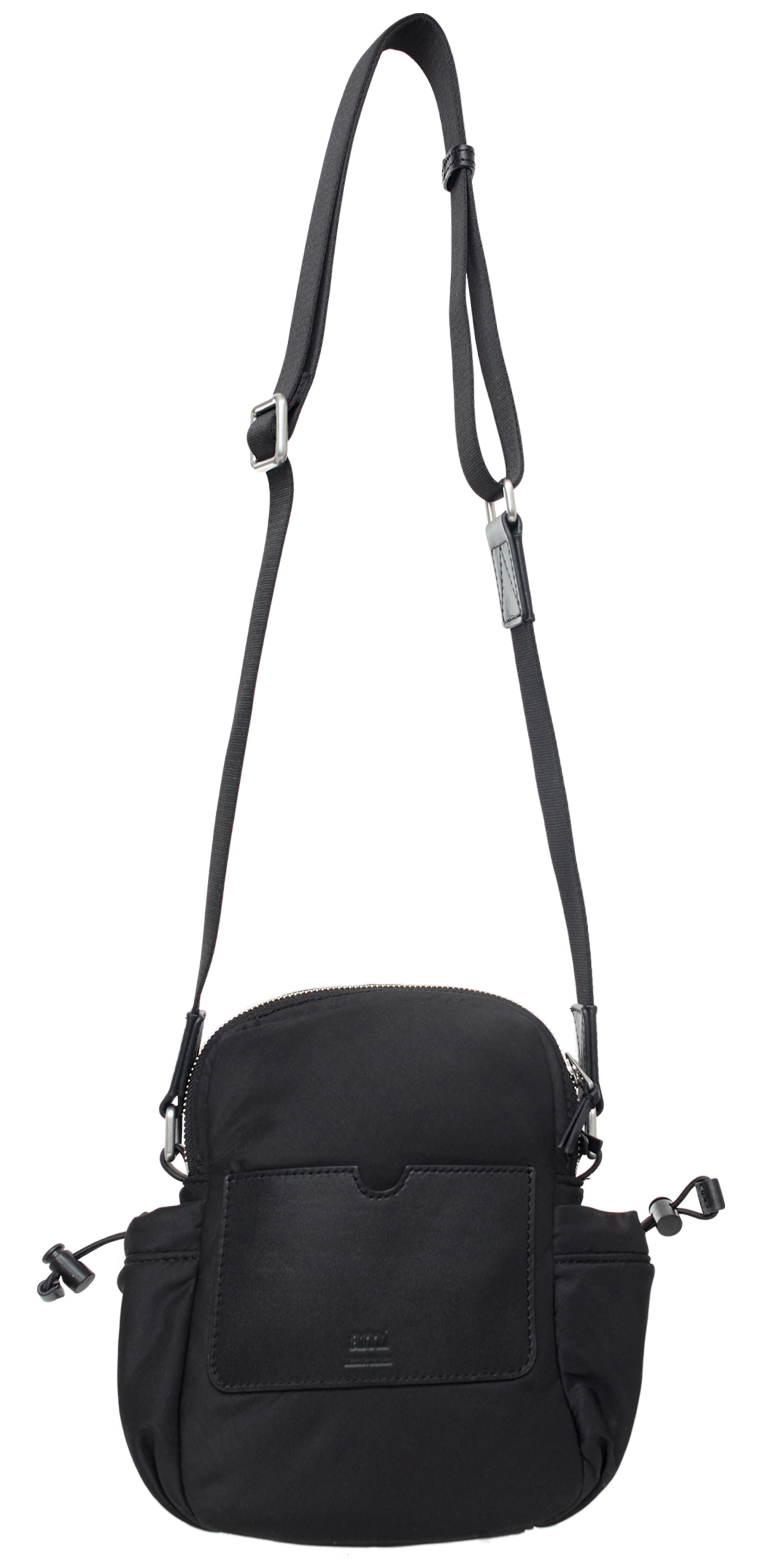 AMI PARIS Black bag with carabiner