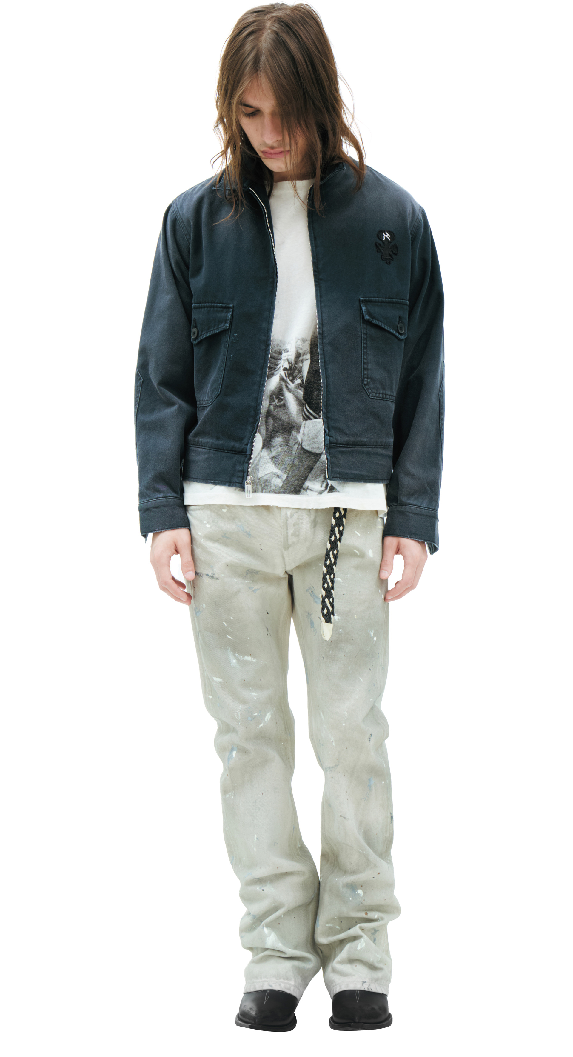 Enfants Riches Déprimés Wash-effect jacket