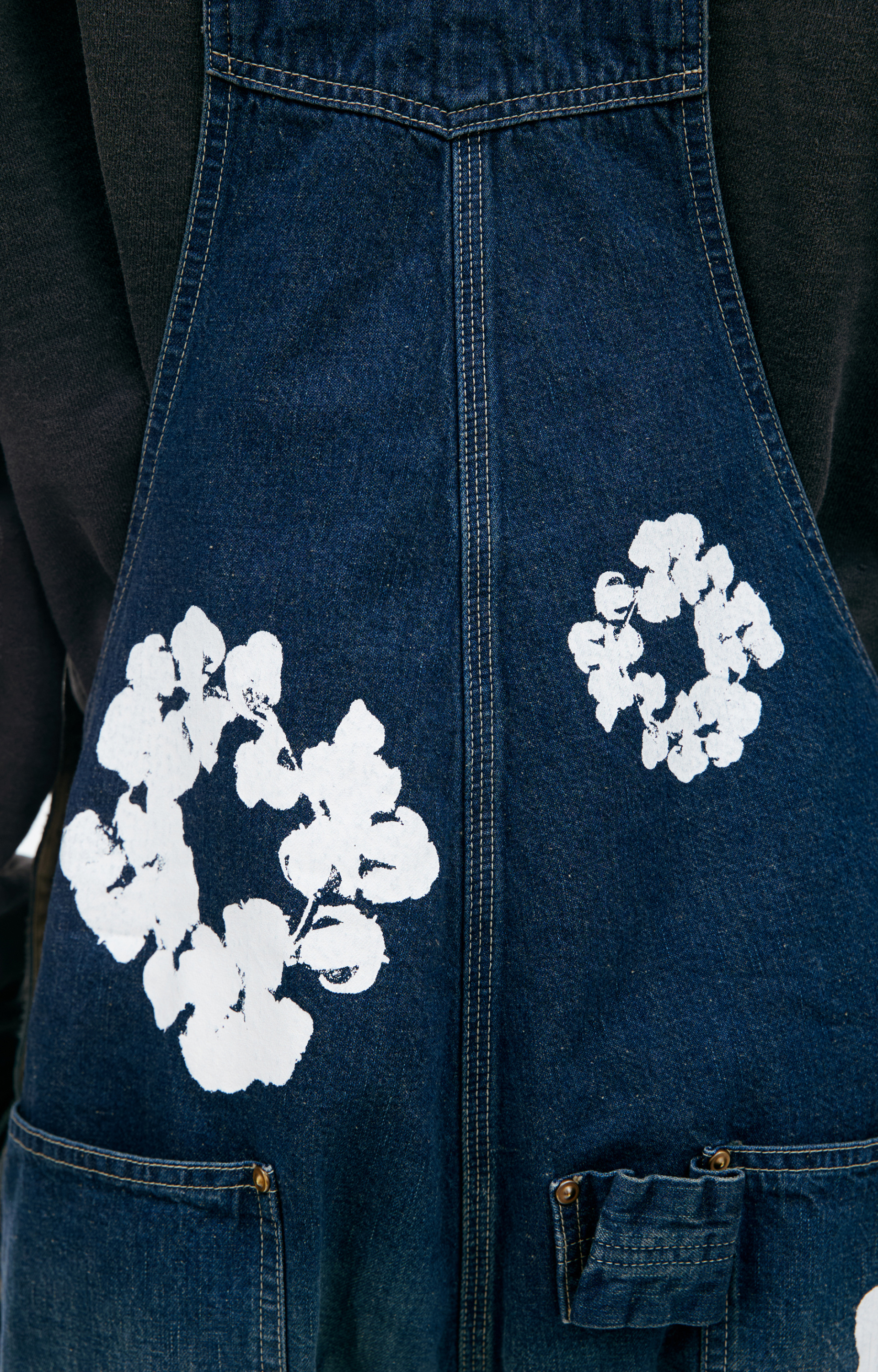 Saint Mxxxxxx Denim jumpsuit with flowers