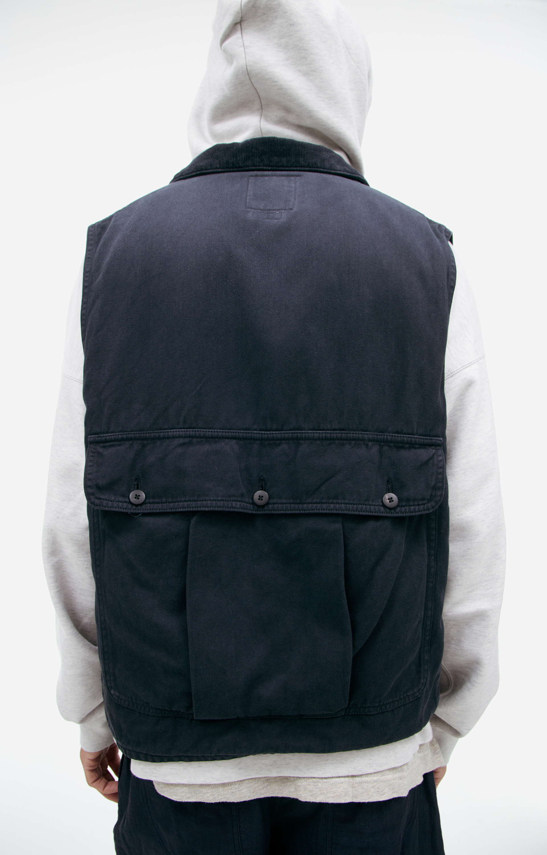 visvim Black cargo vest