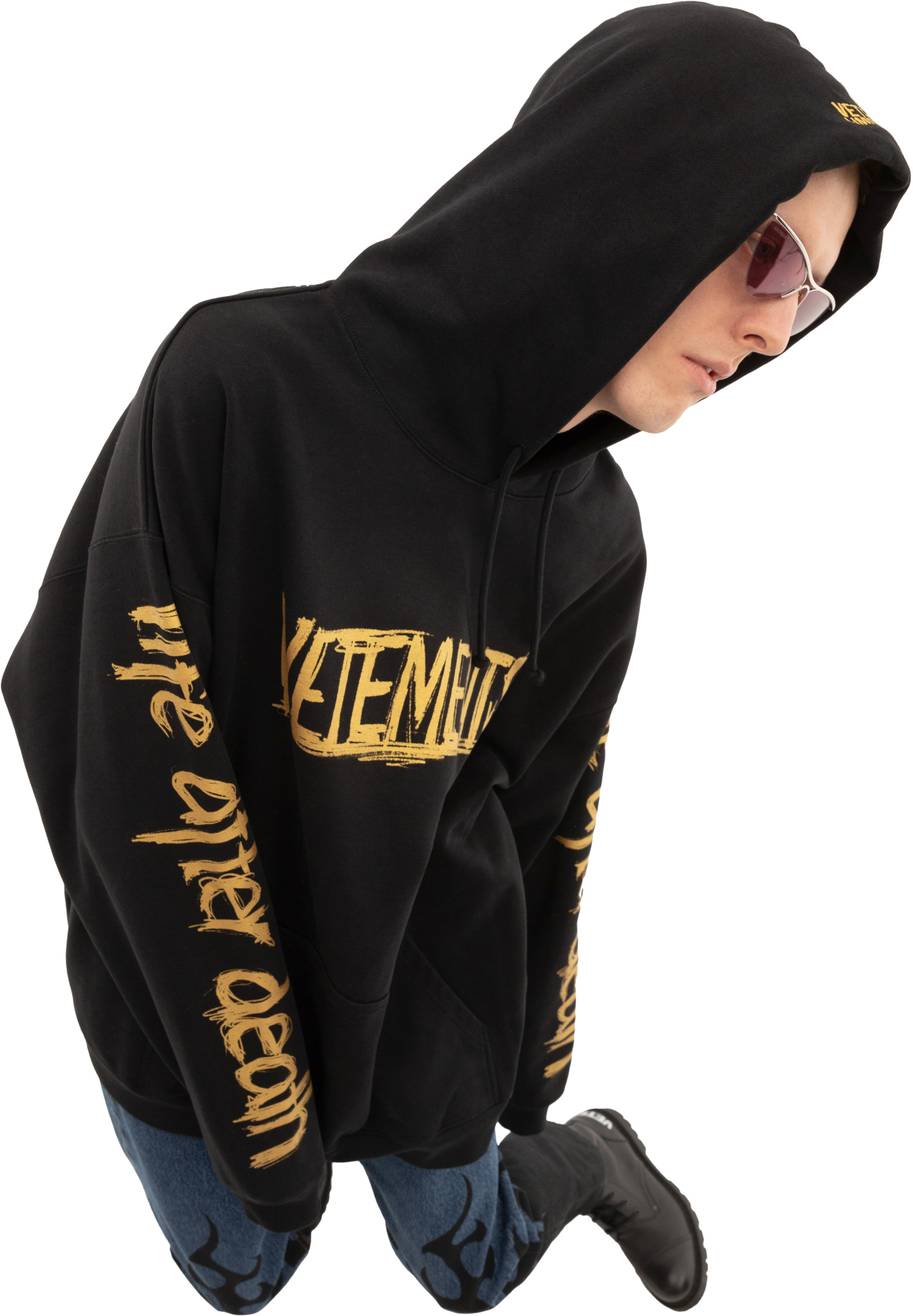 VETEMENTS World tour Golden Prints Hoodie