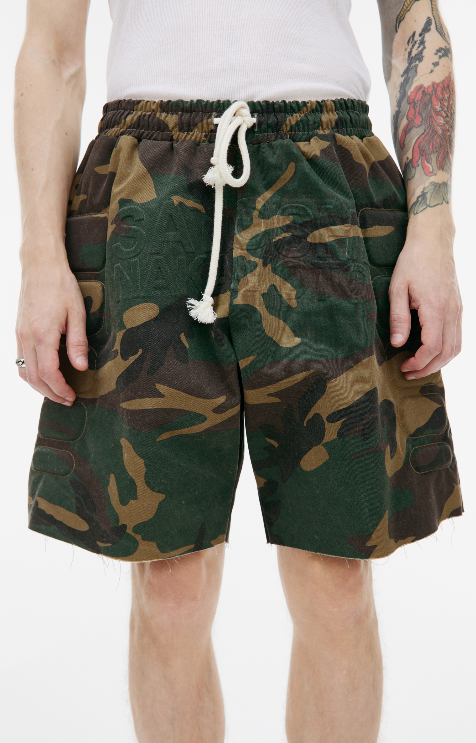 Satoshi Nakamoto Camo moto shorts