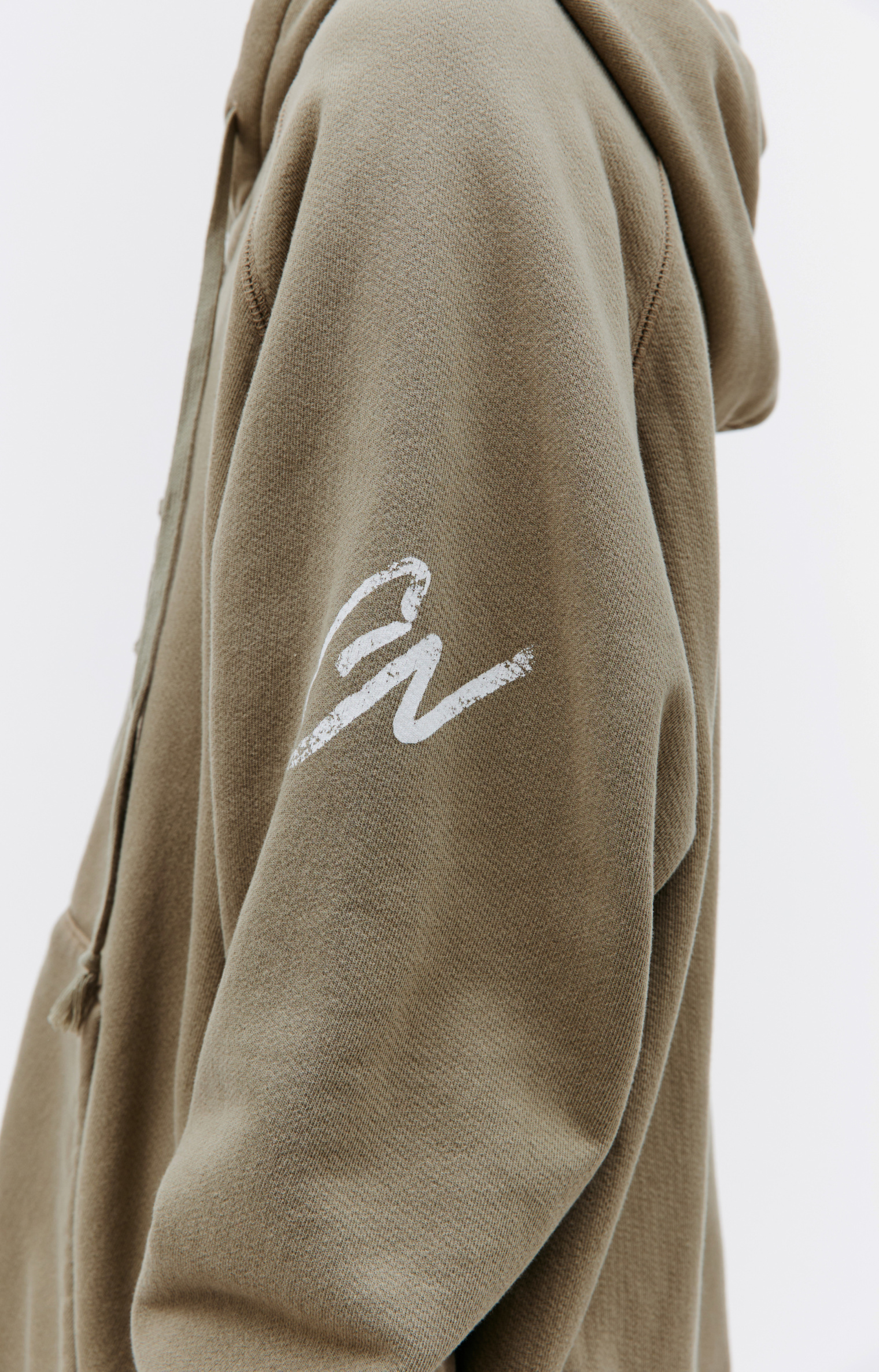 Greg Lauren Logo zip up hoodie