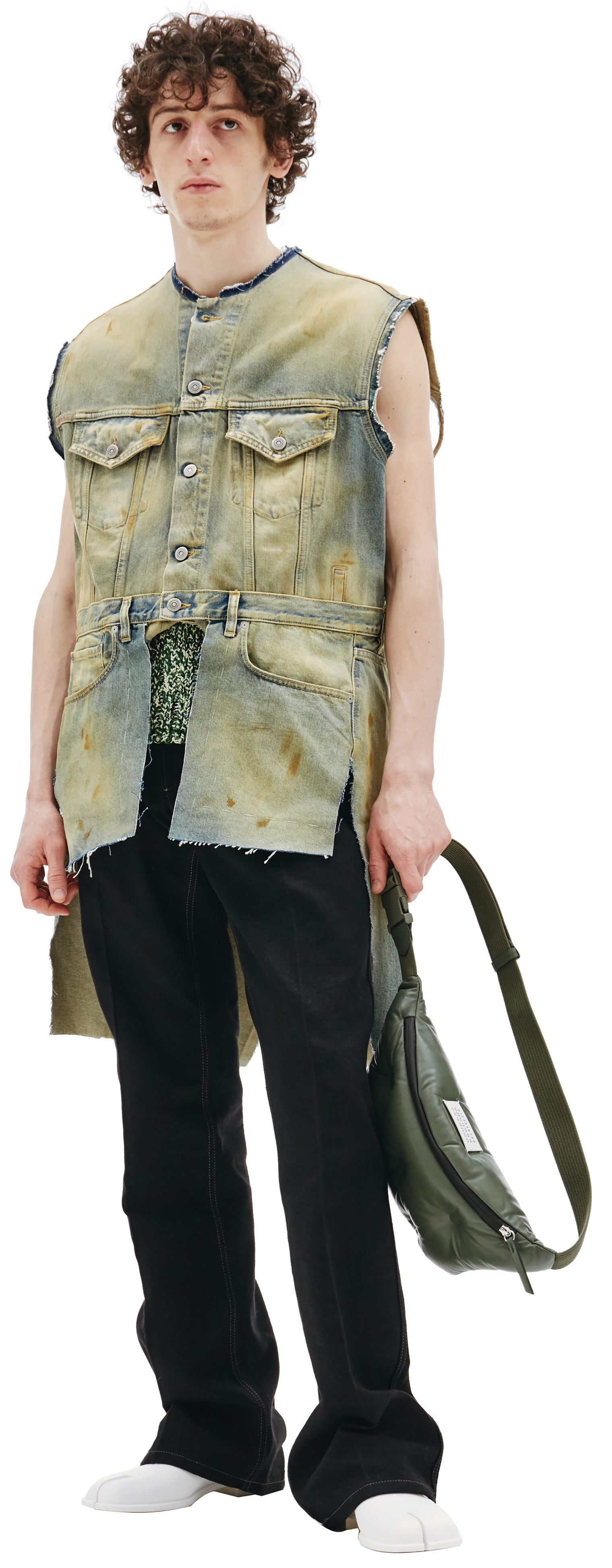 Maison Margiela vintage effect denim vest