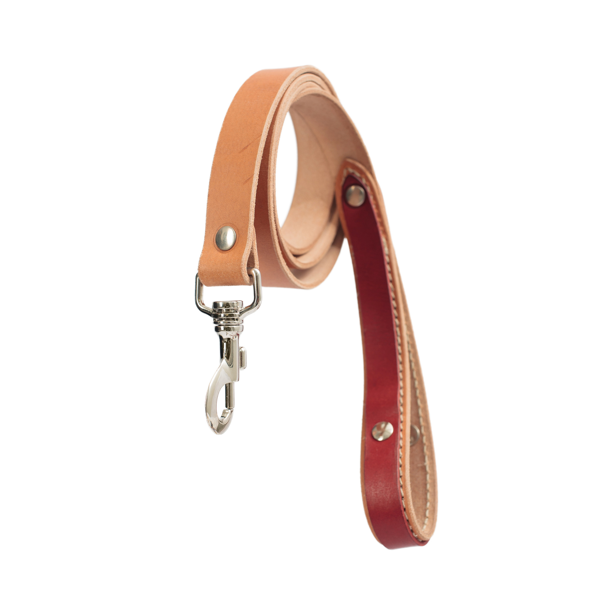 Guidi Beige Leather Dog Leash