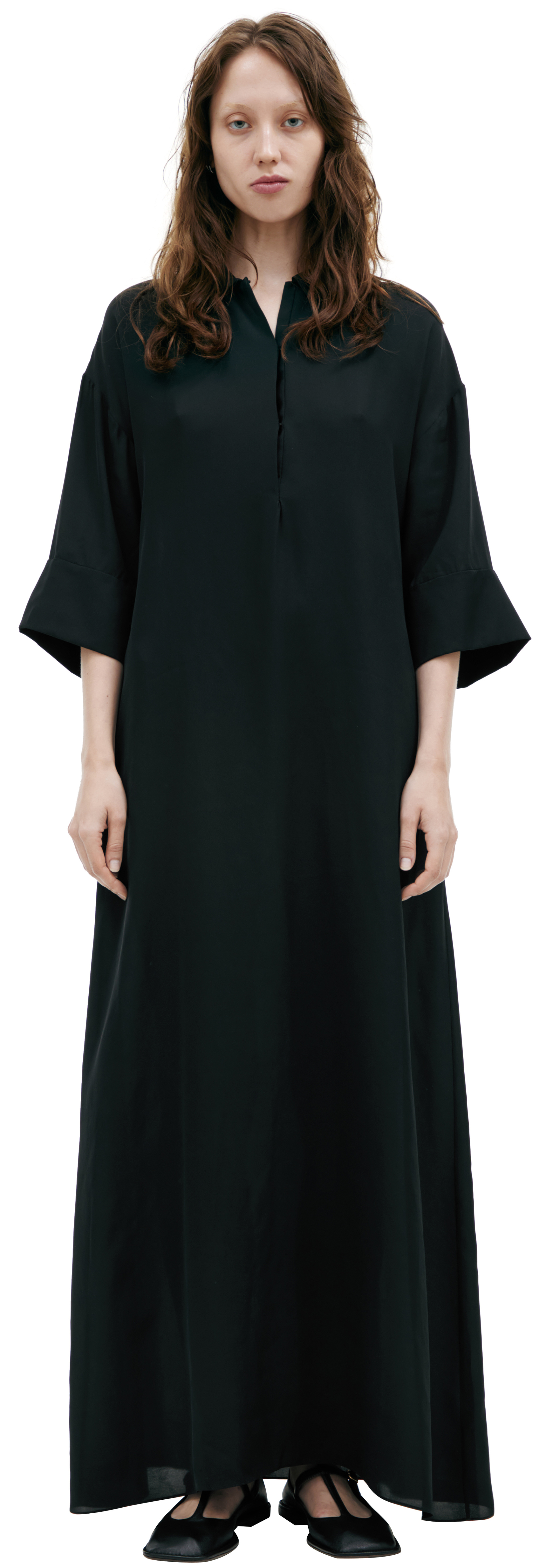 The Row Long Sleeve Maxi Dress