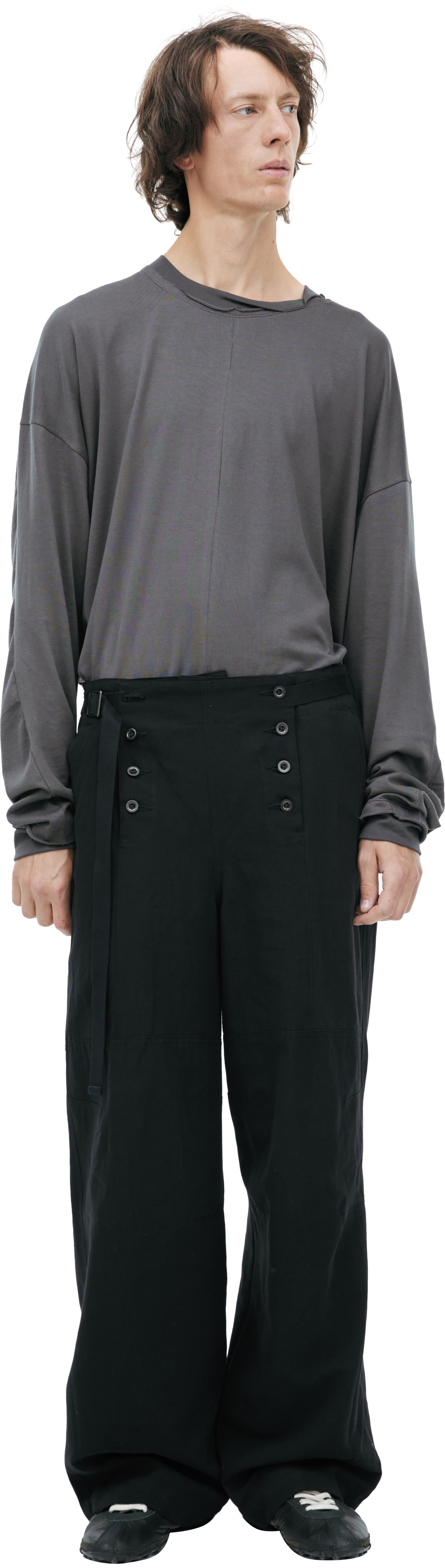 The Viridi-Anne Trousers with a fold down flap
