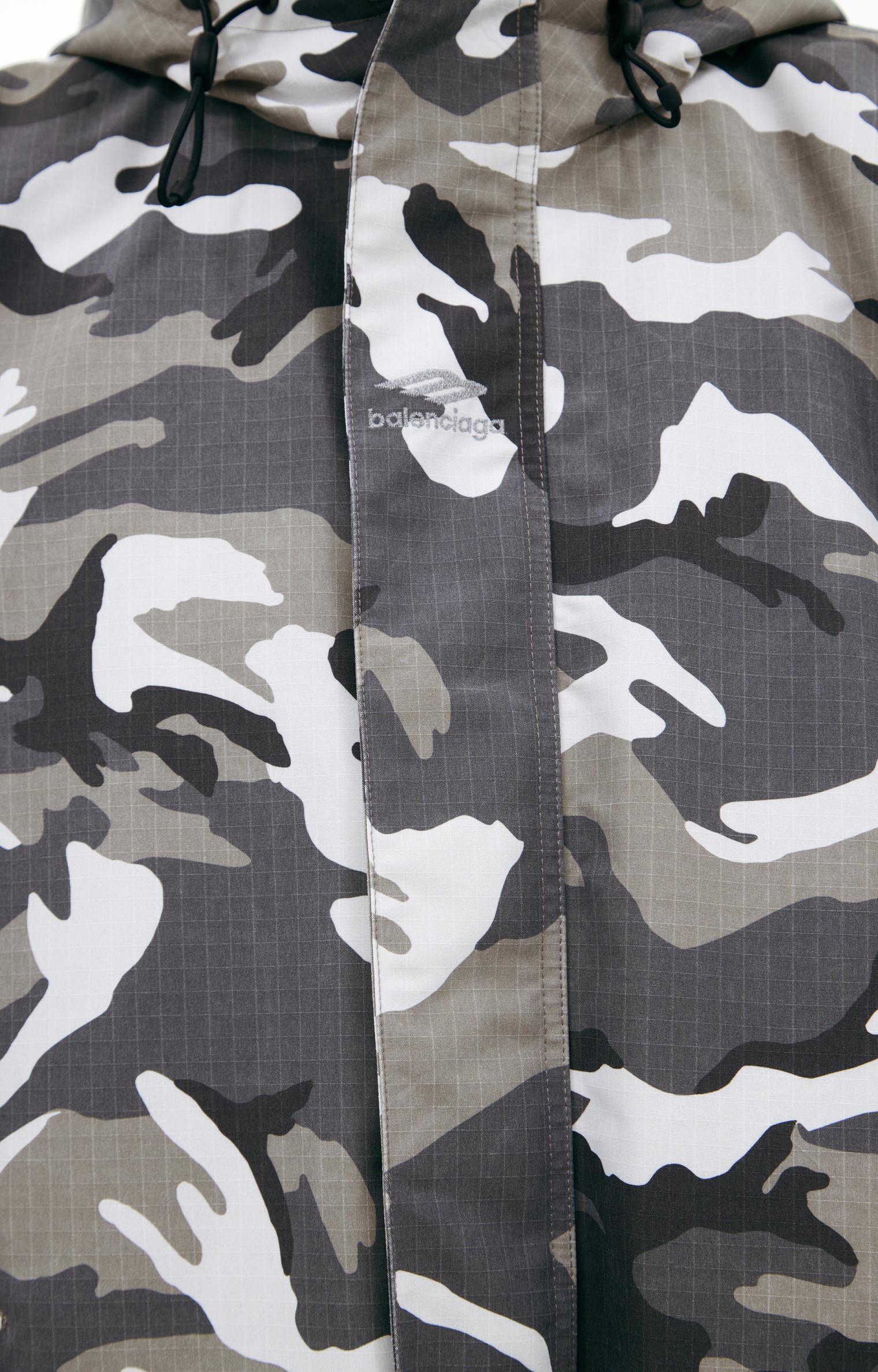 Balenciaga Camouflage hooded jacket