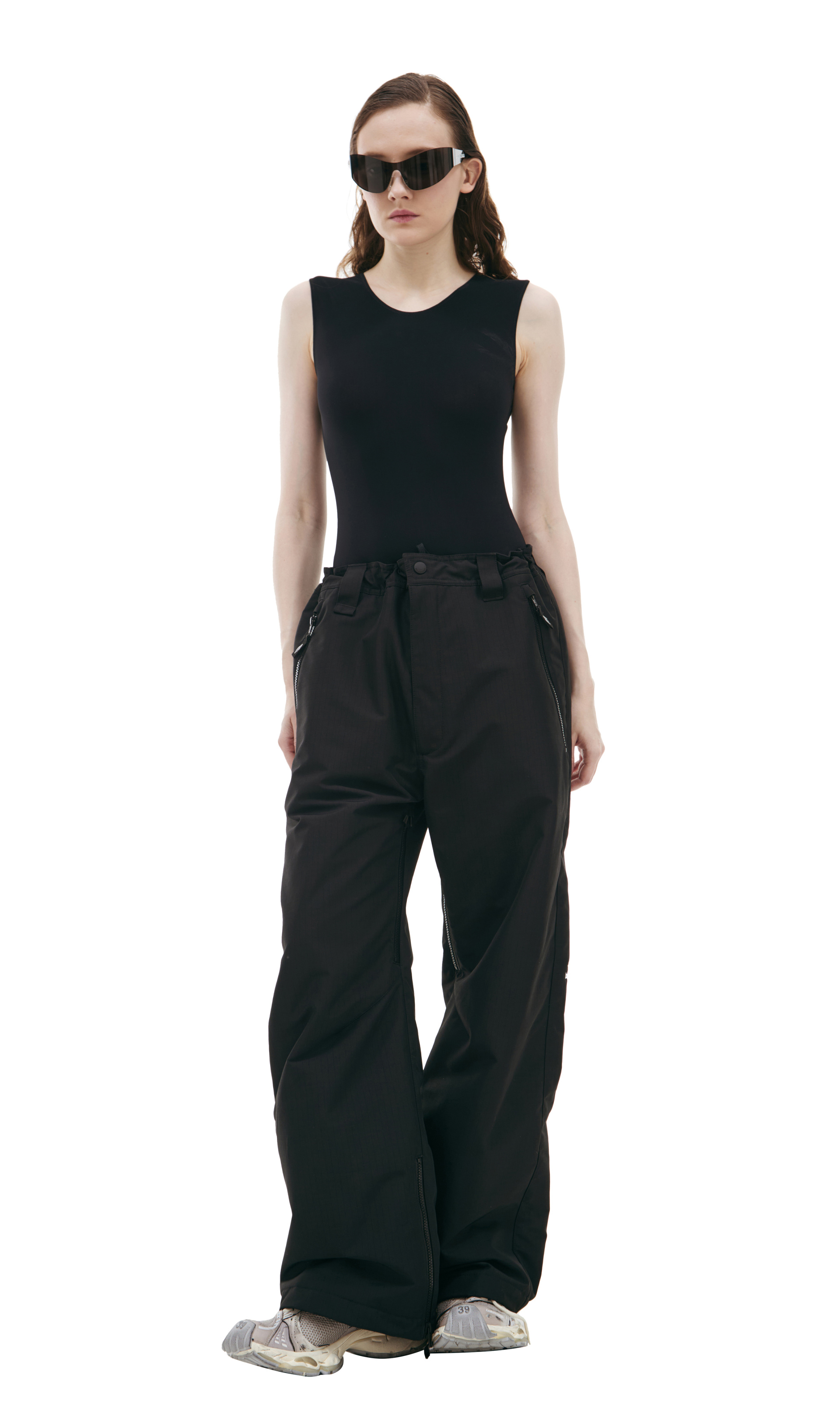 Doublet destroyed wide trousers スラックス Doublet Destroyed Tailored Pants - Black | Garmentory