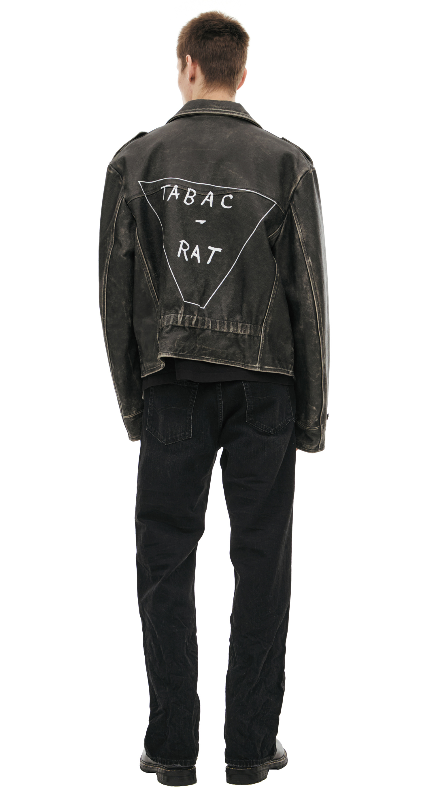 Enfants Riches Déprimés Leather print jacket