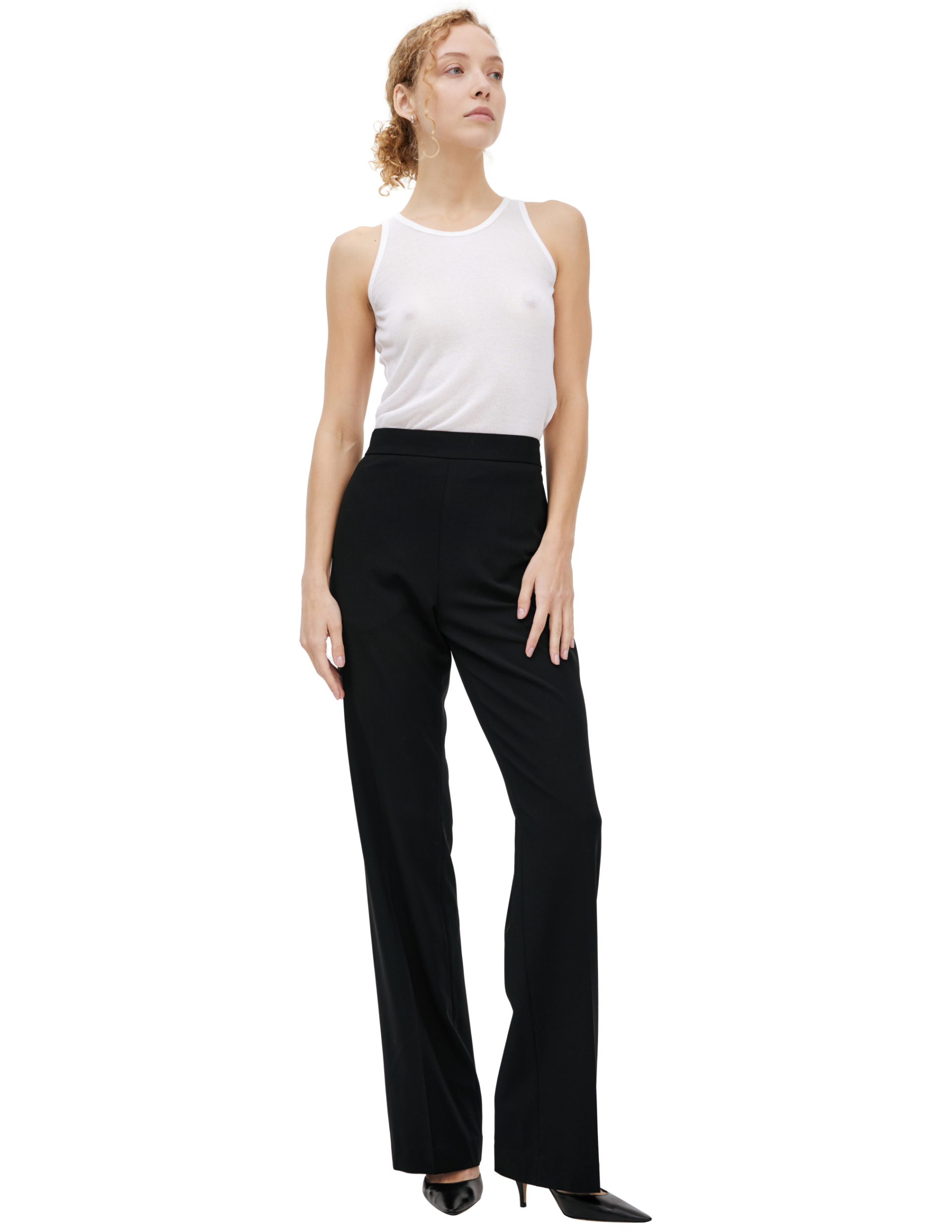 The Row Black arrow trousers