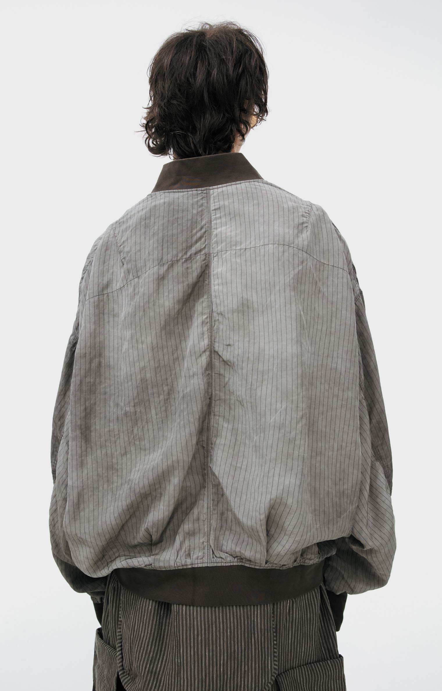 ジャケット・アウター ZIGGY CHEN 26SS Striped Bomber Jacket Buy Ziggy Chen men grey striped bomber jacket for $1,468 online on