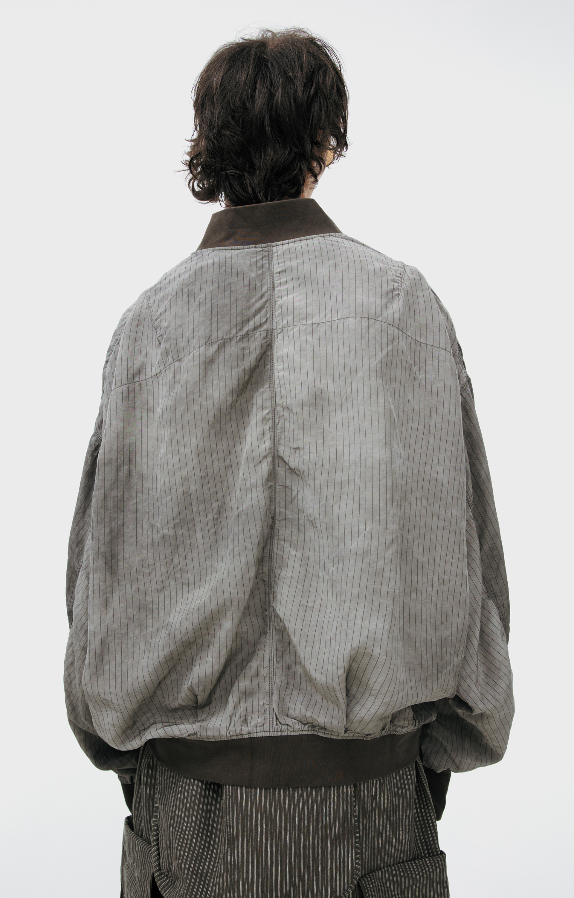 Ziggy Chen STRIPED BOMBER JACKET
