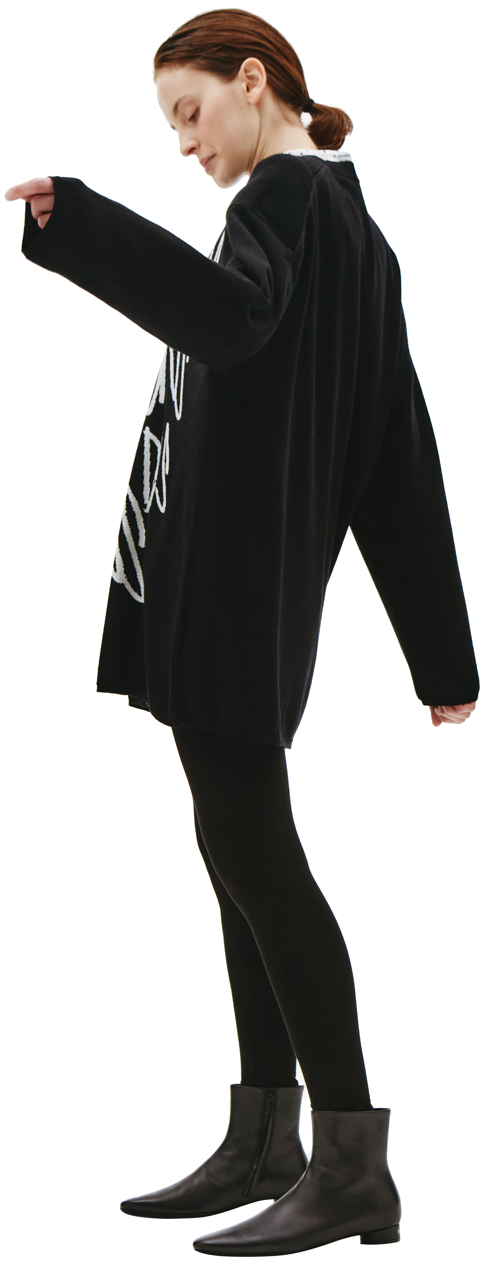 Comme des Garcons Logo Wool Sweater