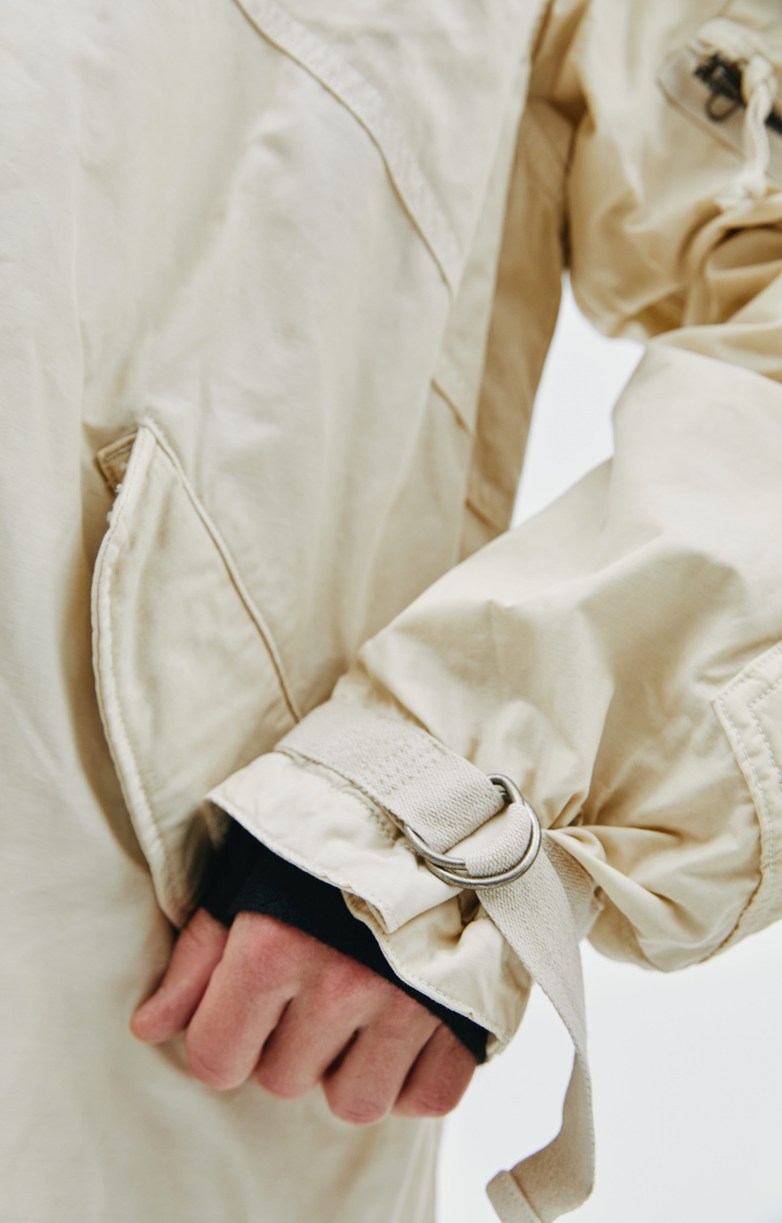 visvim Beige S. A. R. jacket with high collar