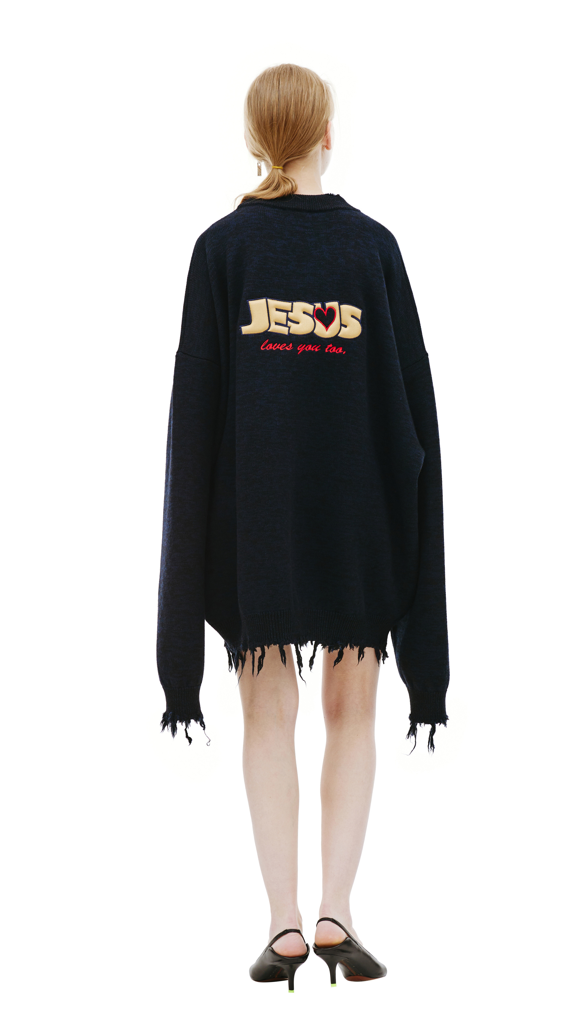 VETEMENTS \'Jesus Loves Me\' wool sweater