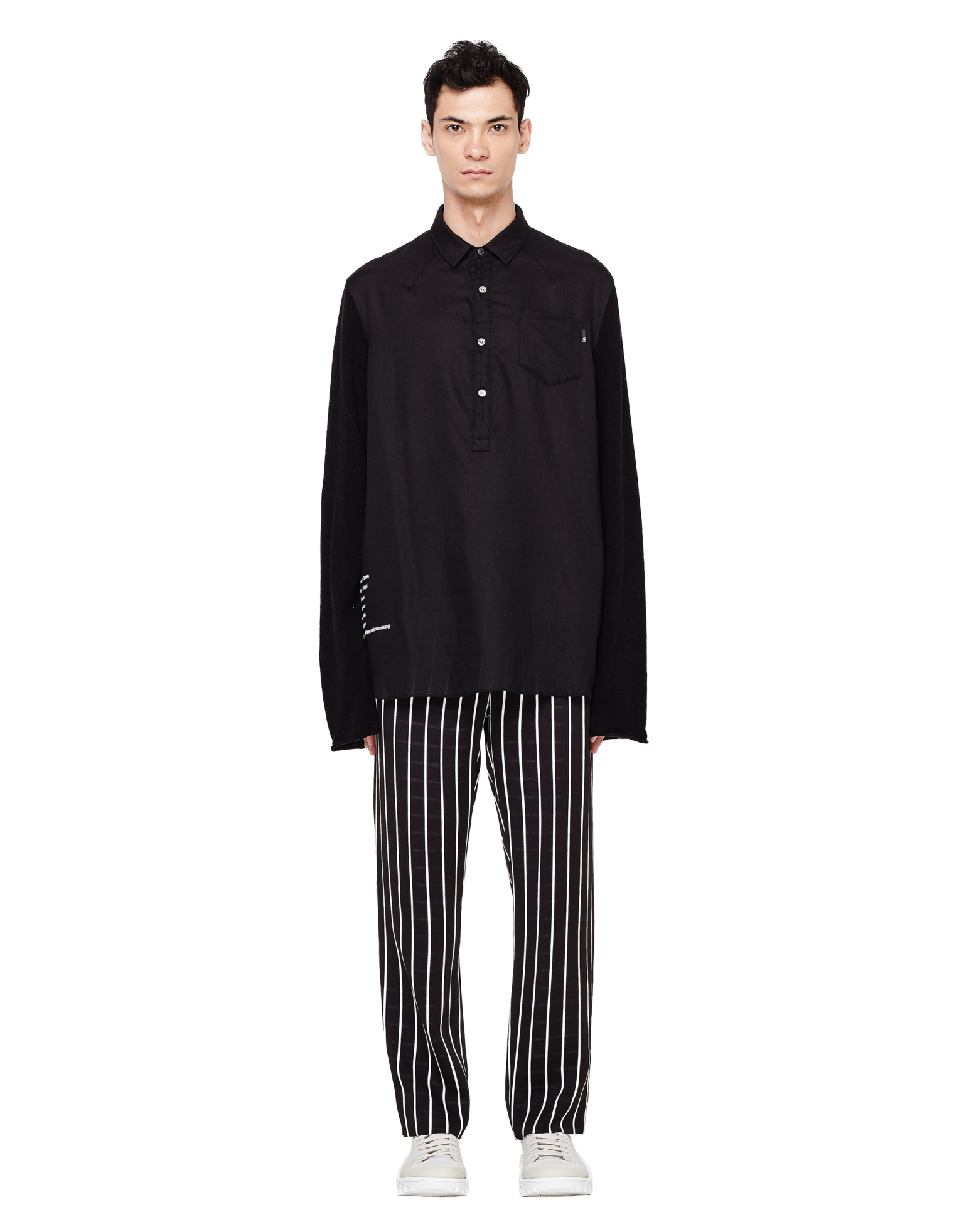 Undercover Printed Half Button-up Shirt